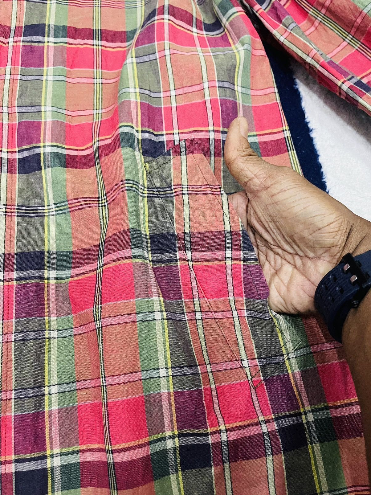 Lauren Ralph Lauren Distressed Ralph Lauren Checkered Trench Coat (11) Size US M / EU 48-50 / 2 - 9 Thumbnail