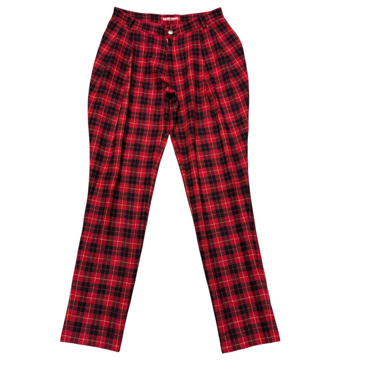 Mari's Rock MALKO MALKA Tartan Plaid Red Punk Trouser Size US 30 / EU 46 - 1 Thumbnail