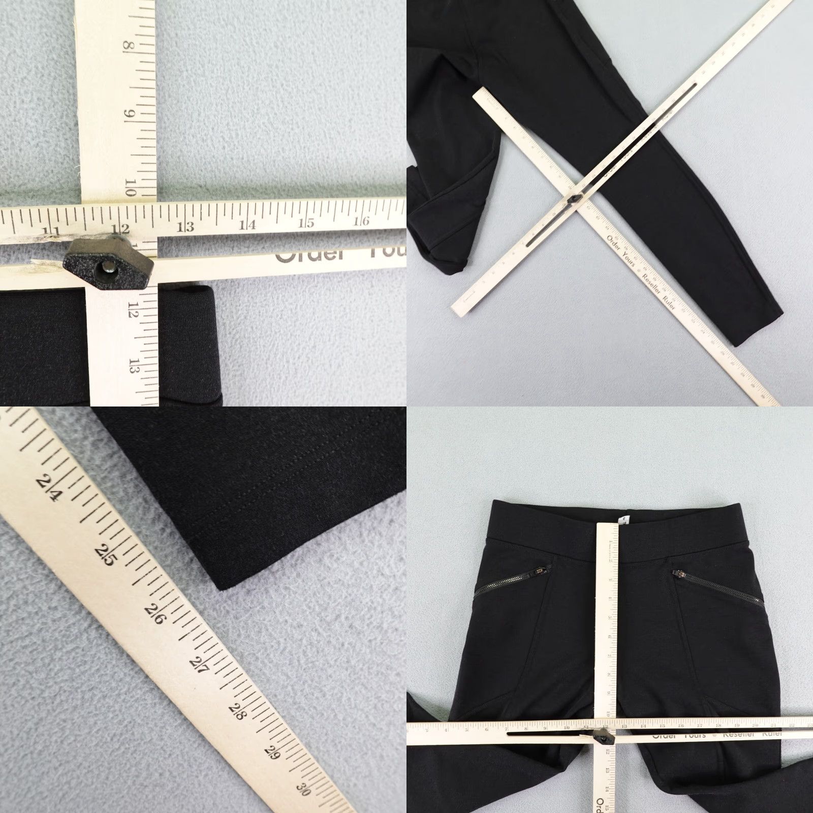 Vintage VINTAGE American Giant Women's Pants Size 6 Black Skinny Leggings Pockets Casual Size 28" / US 6 / IT 42 - 8 Thumbnail