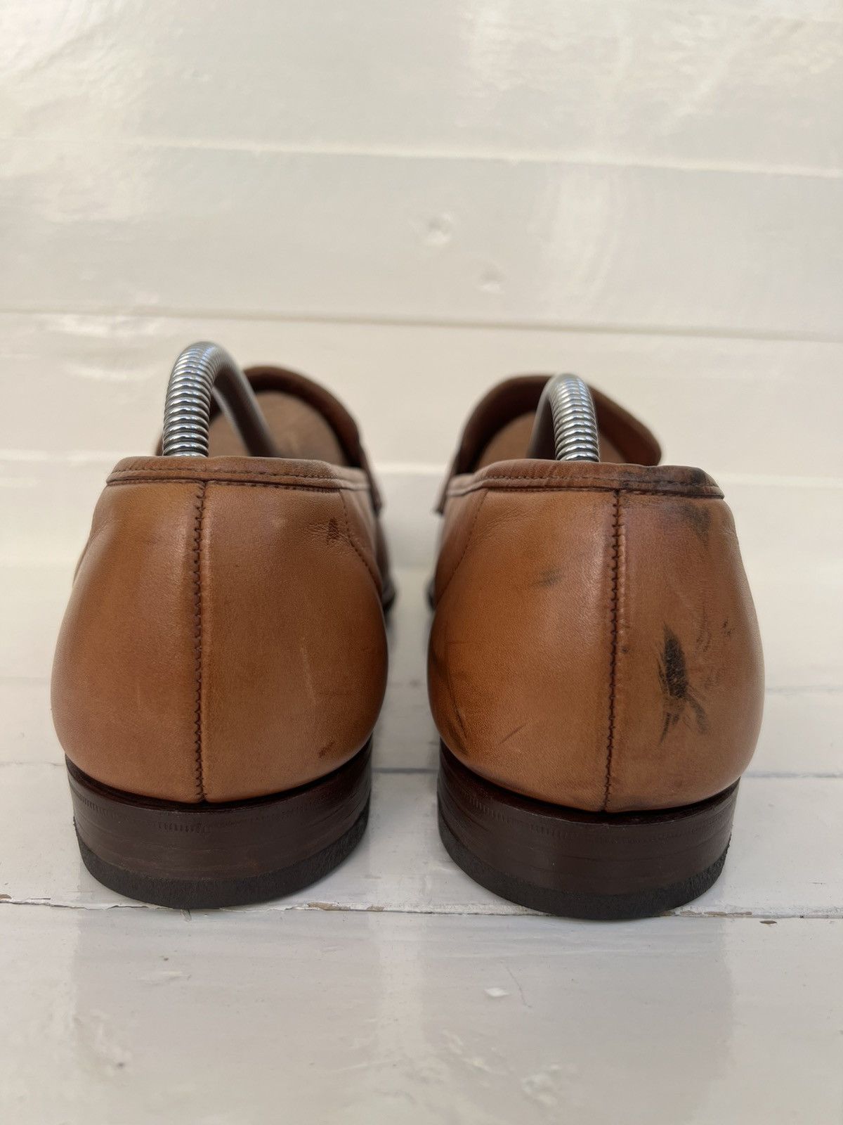 Crockett & Jones Crockett & Jones SELSEY Brown Leather Penny Loafers Shoes Size US 9 / EU 42 - 8 Thumbnail