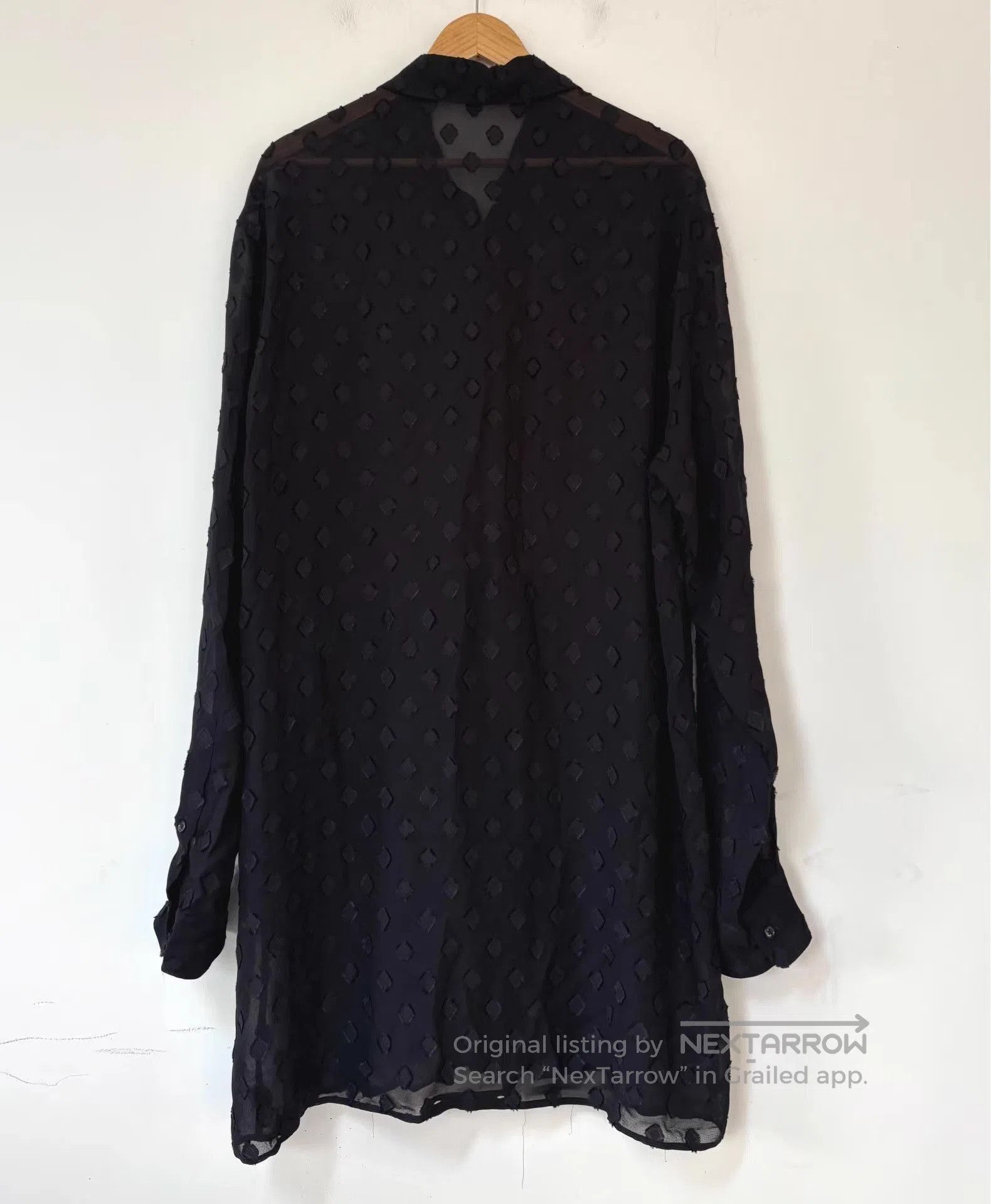 Ann Demeulemeester Black Diamond Pattern Long Sleeve Button. Size US M / EU 48-50 / 2 - 2 Thumbnail
