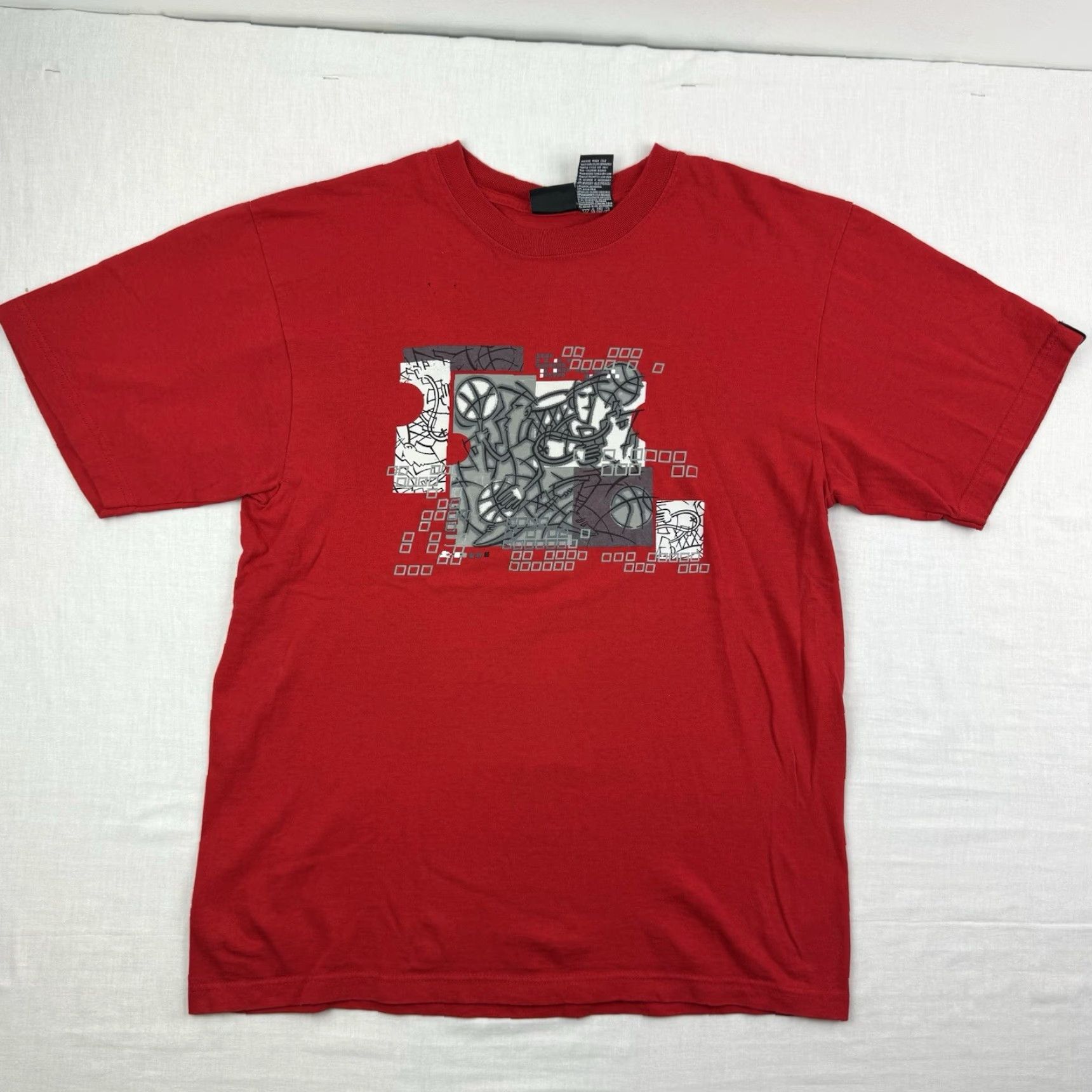 Starter VINTAGE Starter Basketball T Shirt Adult Medium Red 90s Y2K Graphic Mens Size US M / EU 48-50 / 2 - 2 Thumbnail