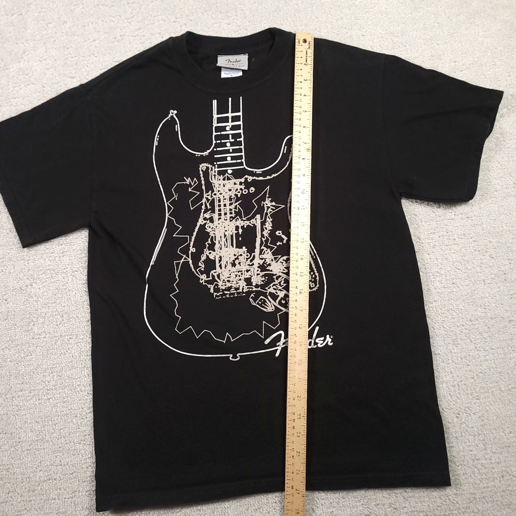 Fender VINTAGE Fender Rock Roll Band Concert Black T Shirt Mens Size Medium Size US M / EU 48-50 / 2 - 4 Thumbnail