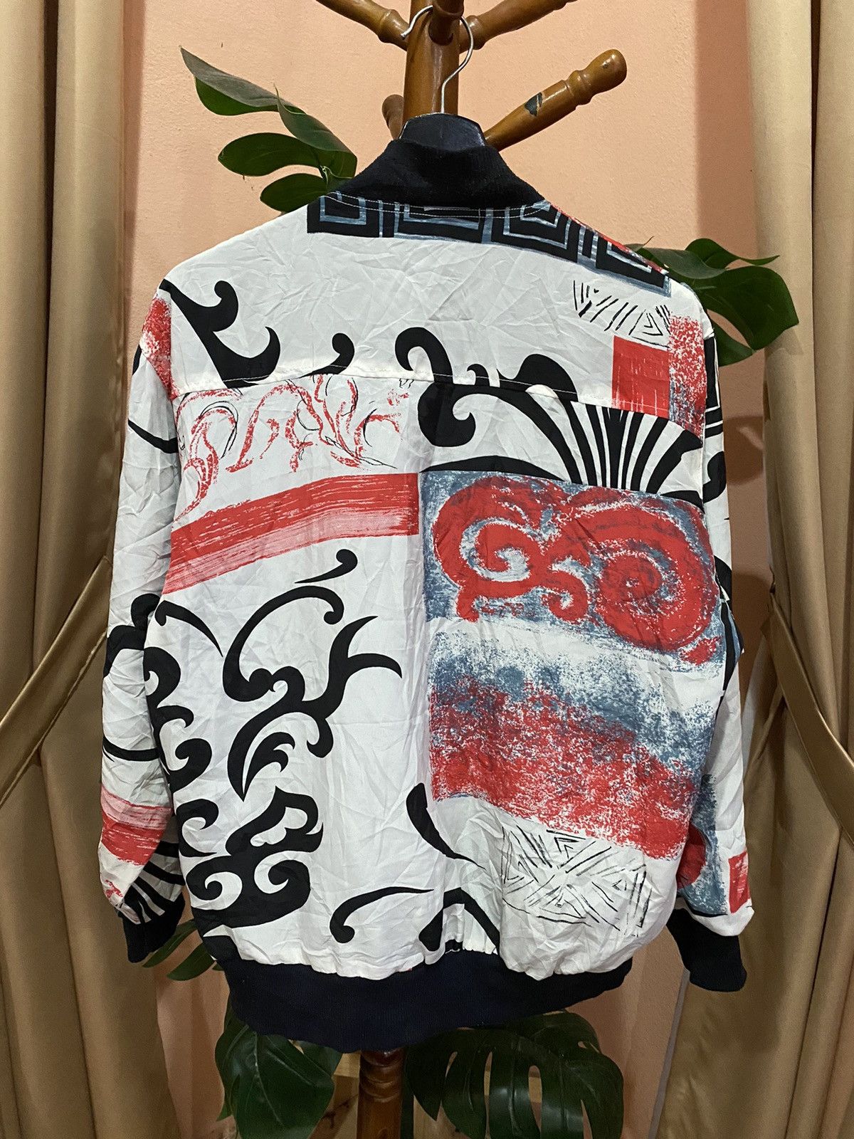 Other Reversible Abstract Print Bomber Jacket - Modern Streetwear Size US L / EU 52-54 / 3 - 7 Thumbnail