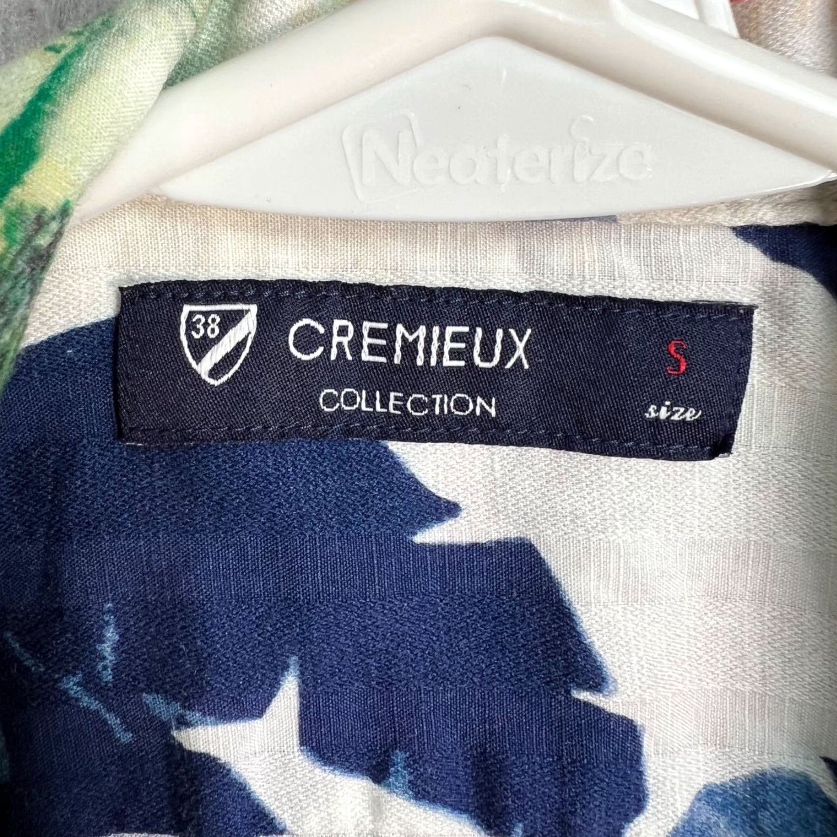 Cremieux Cremieux Mens Shirt Button-Up Hawaiian Multicolor Colorful Linen Blend S Small Tropical Size US S / EU 44-46 / 1 - 3 Thumbnail
