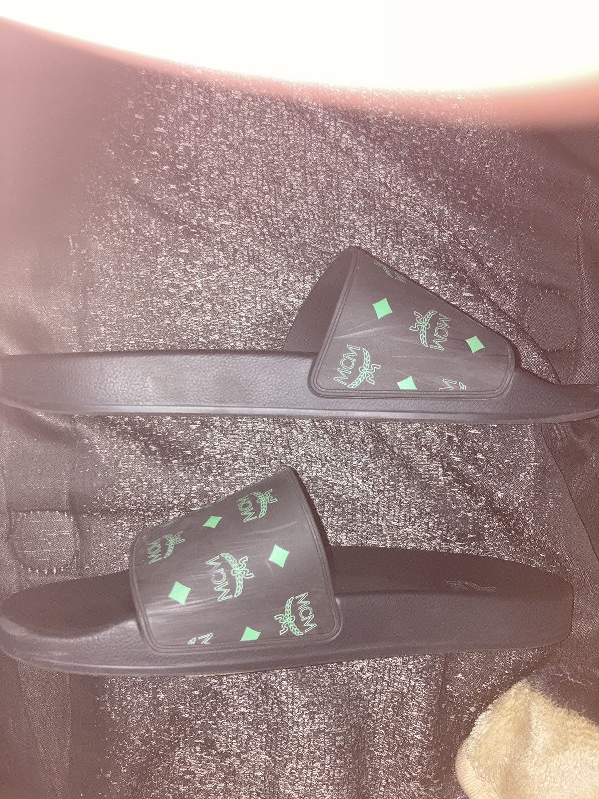 MCM MCM monogram print rubber slides Size US 9 / EU 42 - 6 Thumbnail