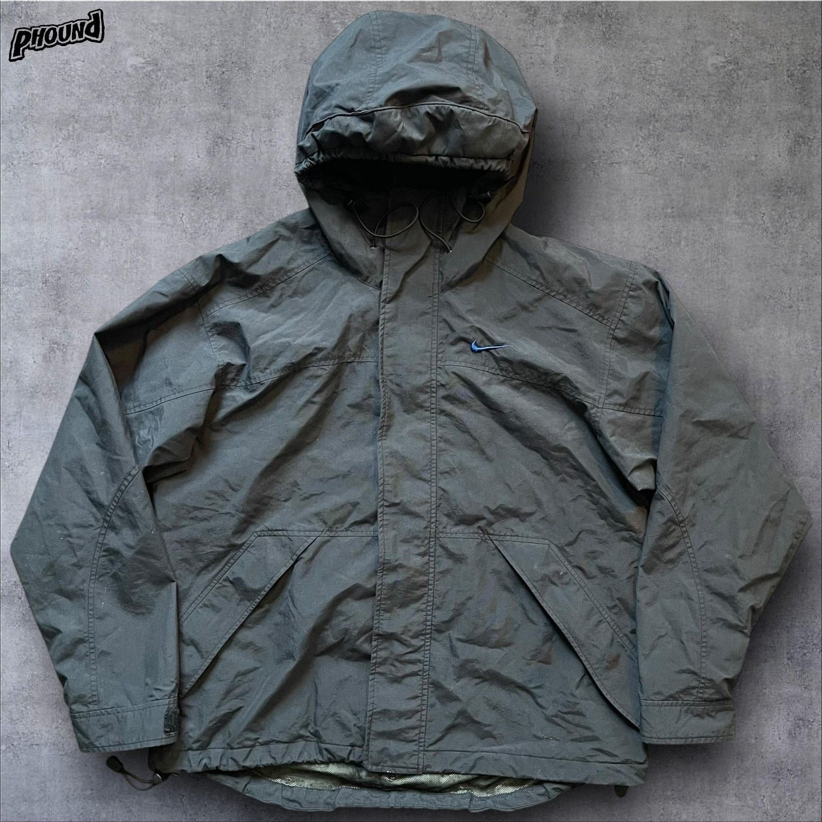 Nike Nike Jacket Mens Small Black Windbreaker Hooded Nylon Zip Size US S / EU 44-46 / 1 - 1 Thumbnail