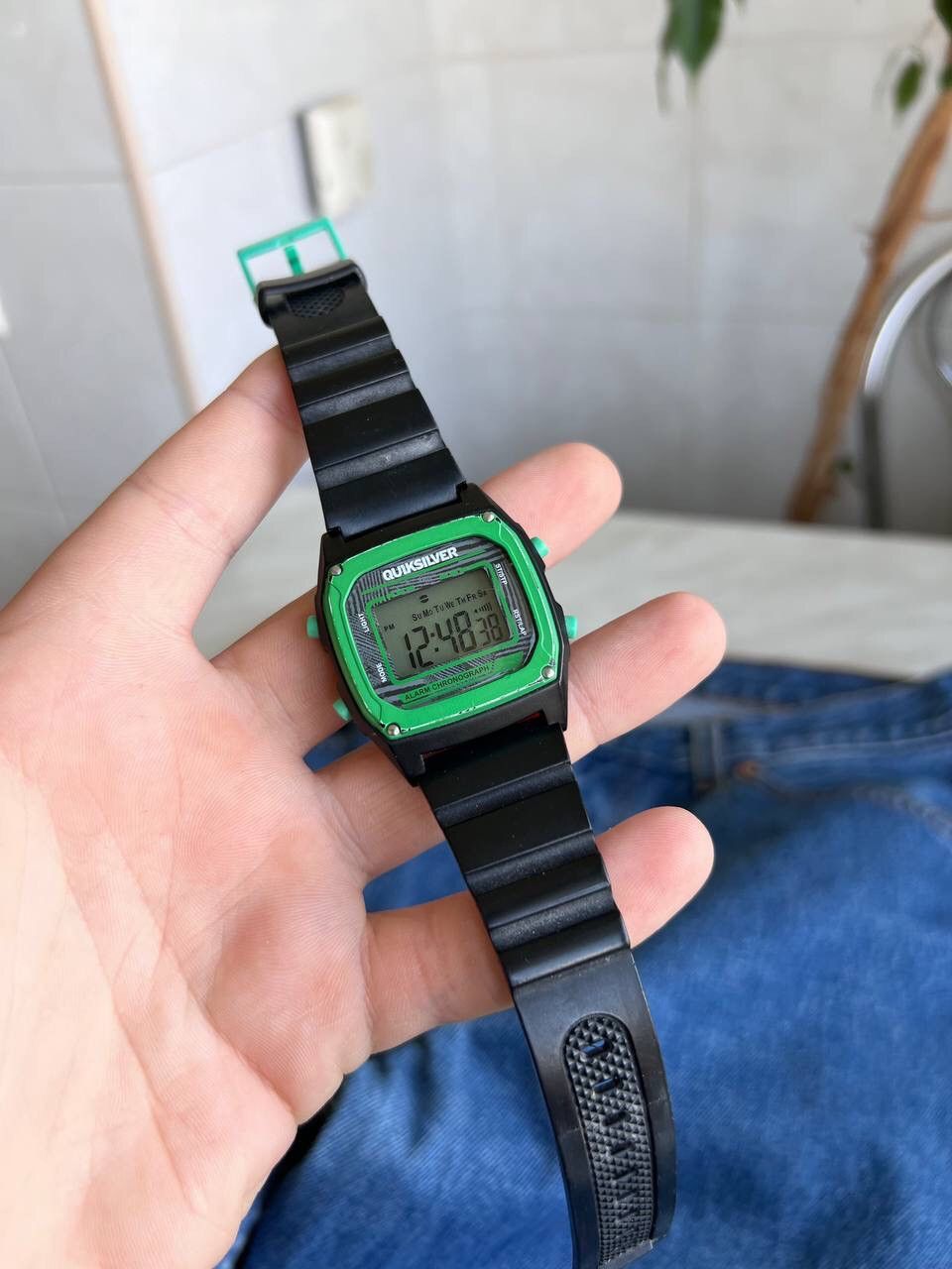 Quiksilver × Vintage Vintage 00s Quiksilver Digital Alarm Chronograph Watch Size ONE SIZE - 5 Thumbnail