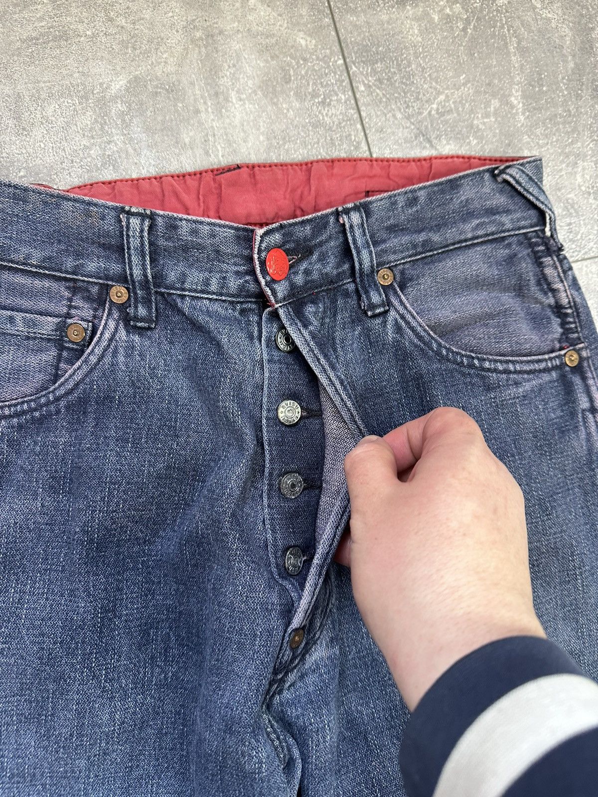 Evisu Vintage Evisu Japanese Denim Jeans Pants Overprint Logo Size US 30 / EU 46 - 20 Thumbnail
