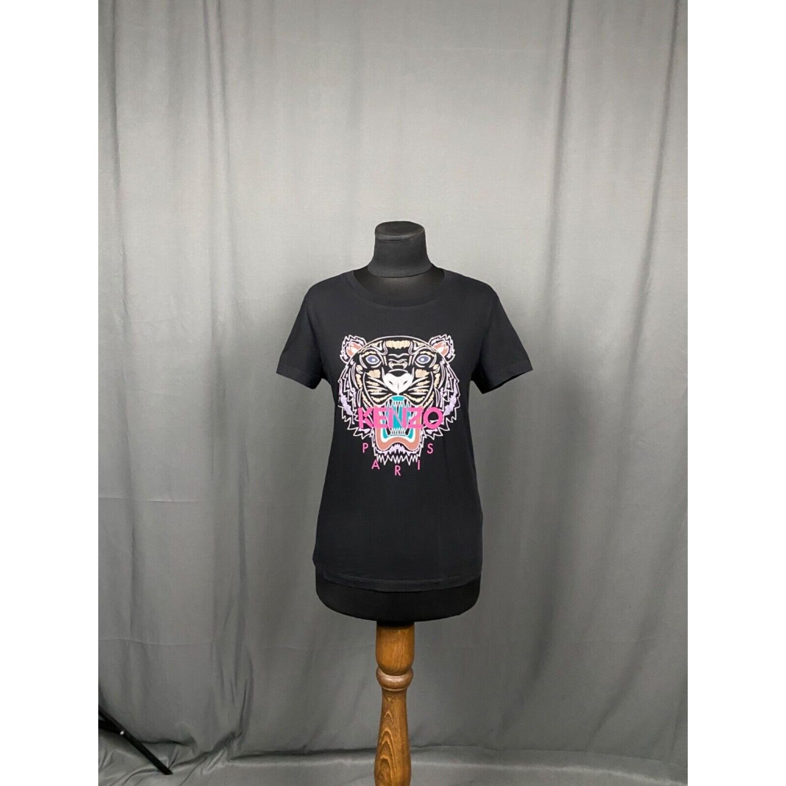 Kenzo MINT! Kenzo Big Logo Women's Black T-Shirt Size S Size S / US 4 / IT 40 - 3 Thumbnail