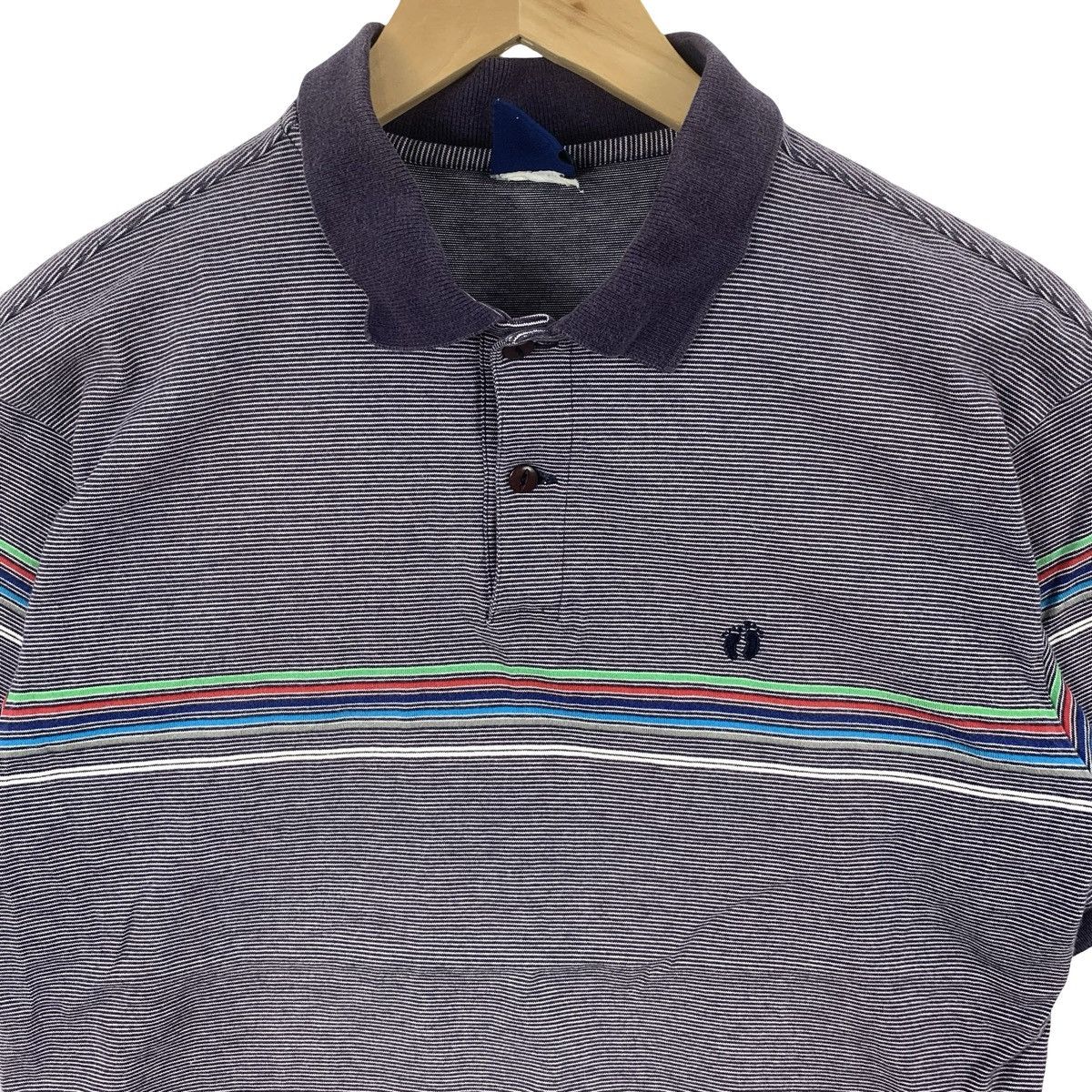 Hang Ten Vintage HANG TEN Embroidered Logo Retro Stripe Design Tee Size US M / EU 48-50 / 2 - 5 Thumbnail