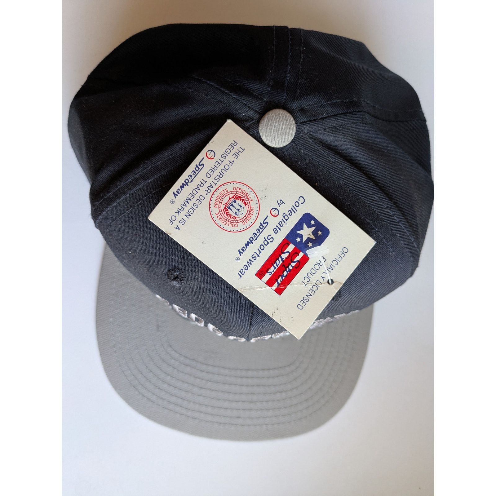 NCAA × Sports Specialties NEW Georgetown Hoyas 90s SPEEDWAY snapback navy gray vtg Size ONE SIZE - 3 Thumbnail