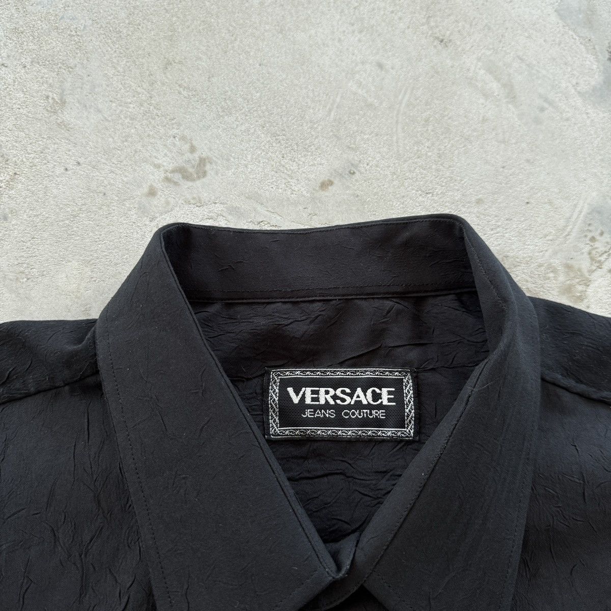 Versace Jeans Couture Versace Jeans Couture Shirt Crinkle Textured Y2K Avantgarde Size US XL / EU 56 / 4 - 5 Thumbnail