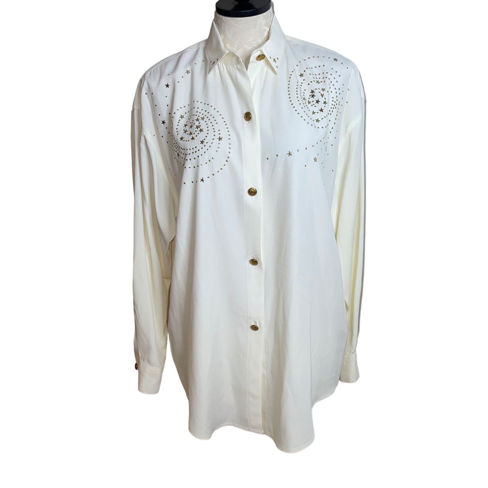 Vintage The Icing Vintage Womens Blouse Size Small White Size S / US 4 / IT 40 - 1 Thumbnail