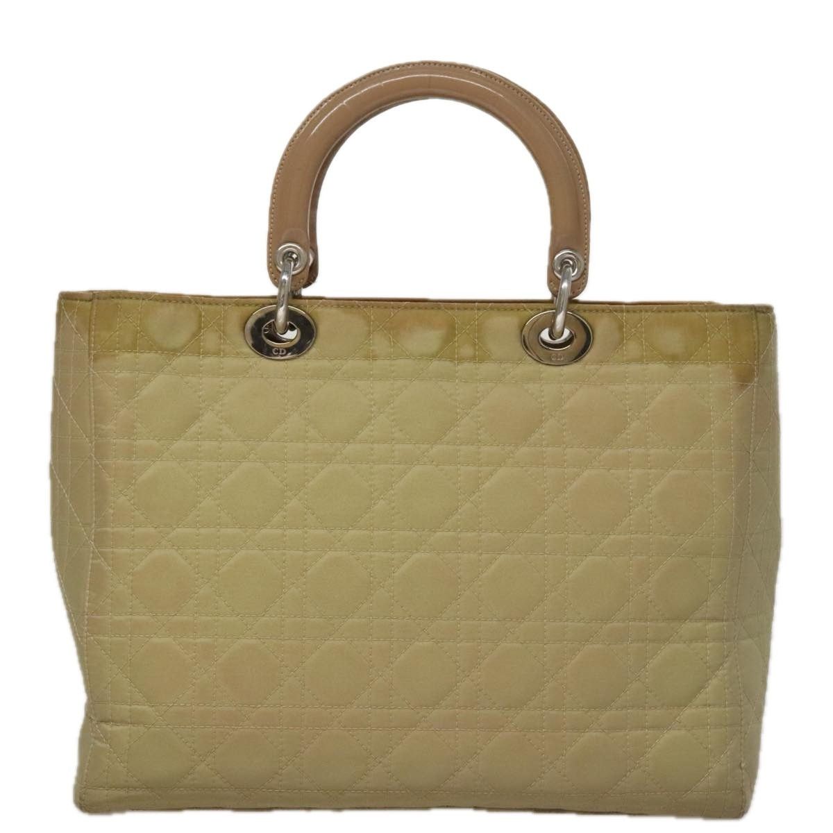 Dior DIOR Canage Hand Bag Nylon Beige Silver Size ONE SIZE - 3 Thumbnail