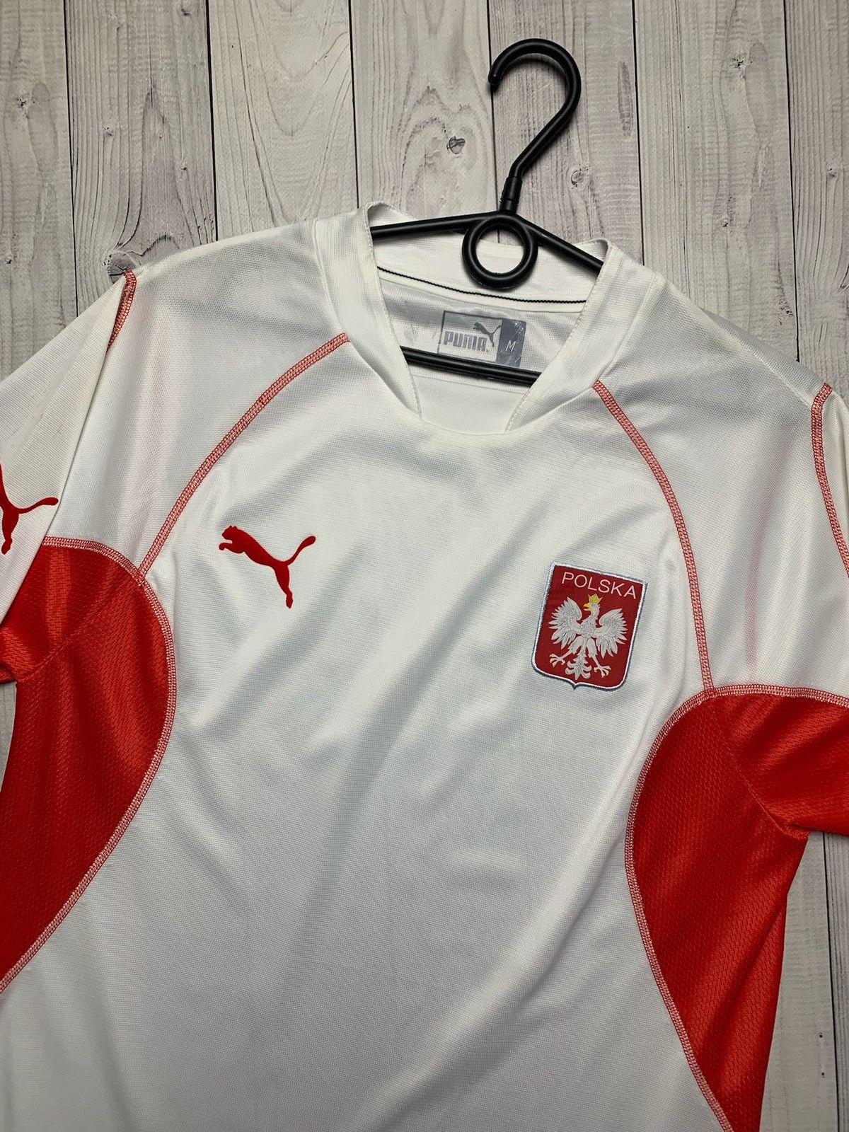 Vintage Vintage puma polish Polska soccer jersey size M rare Size US M / EU 48-50 / 2 - 2 Thumbnail