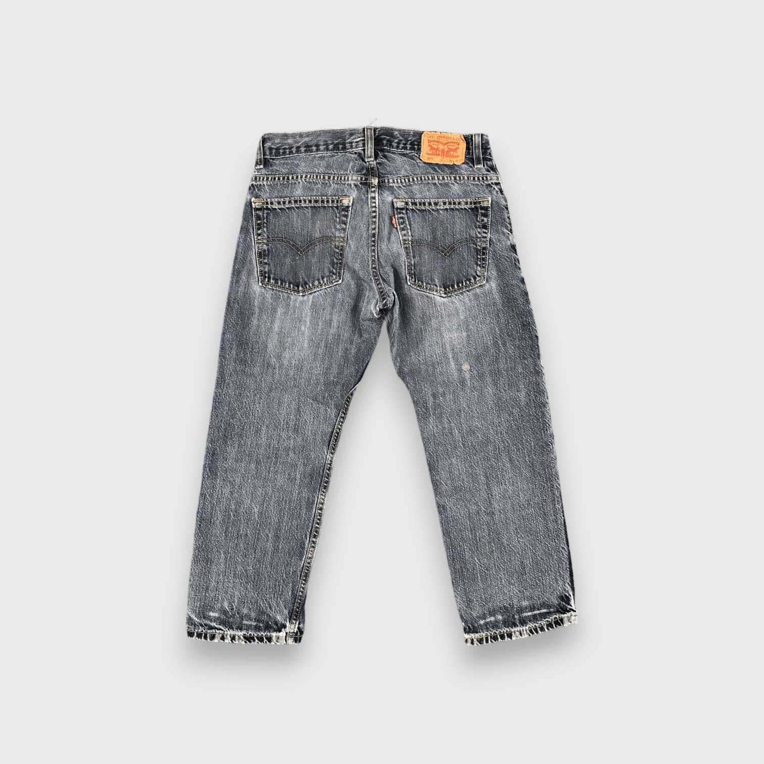Levi's Faded Vintage Levis 505 Jeans Stone Washed Denim-J961 Size US 29 - 2 Thumbnail