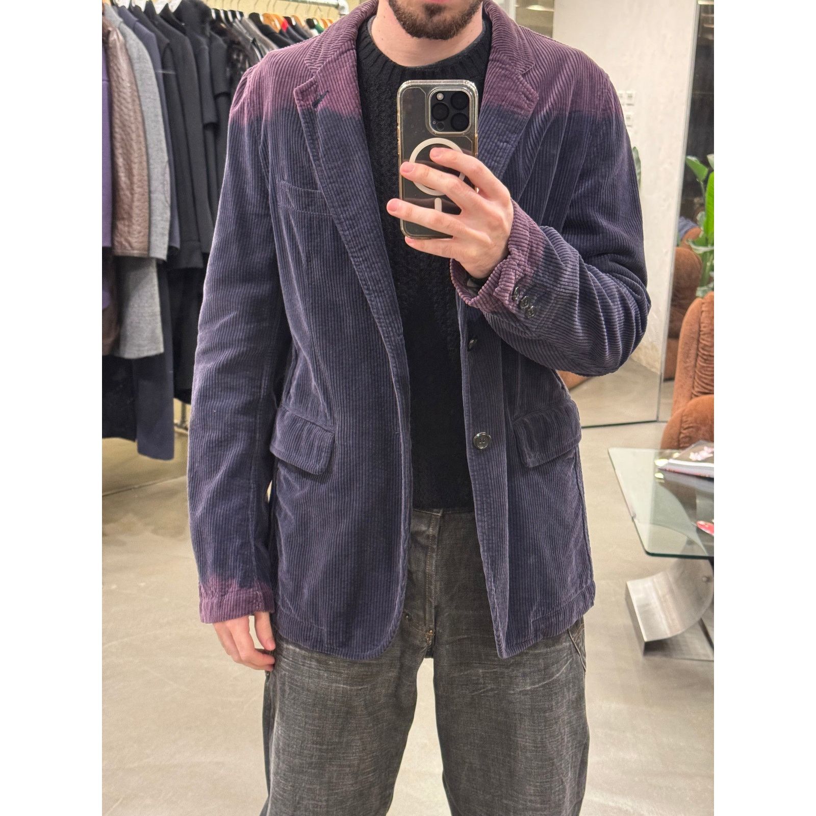 Comme des Garcons 2008 Comme des Garçons gradient corduroy jacket Size US M / EU 48-50 / 2 - 2 Thumbnail