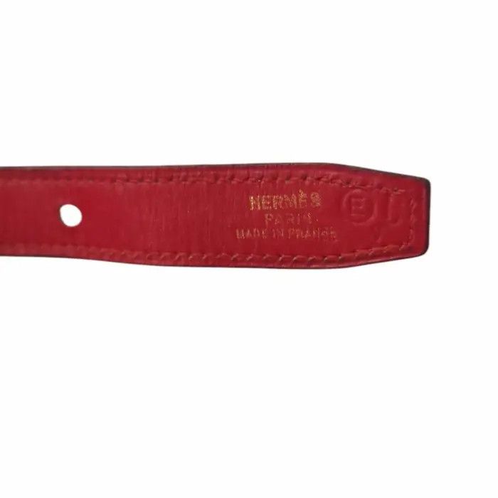 Hermes Hermes Red & Black Women's Waist Belt Size ONE SIZE - 4 Thumbnail