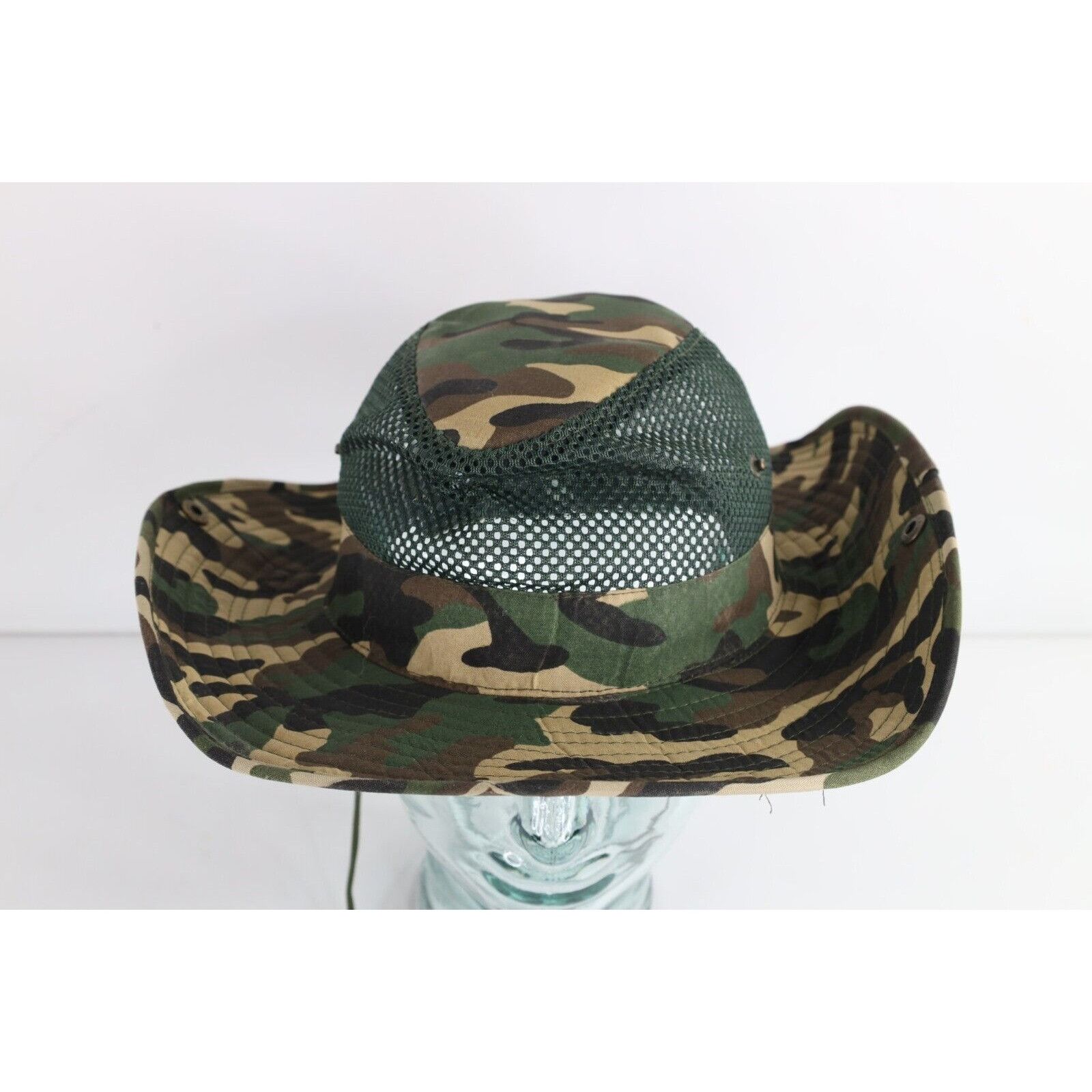 Vintage Vintage 90s Streetwear Faded Mesh Camouflage Safari Hat Size ONE SIZE - 2 Thumbnail