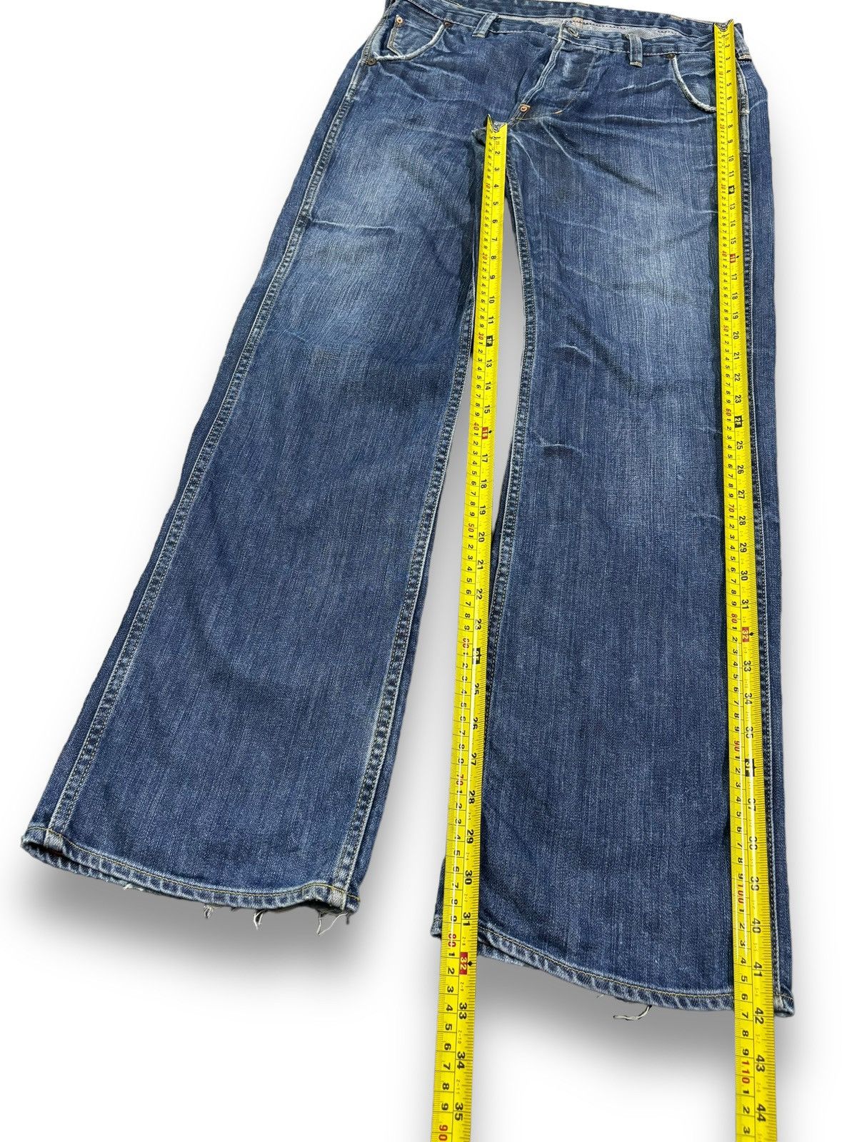 Ralph Lauren Vintage Ralph Lauren Button Fly Blue Faded Loose Fit Jeans Size US 32 / EU 48 - 20 Thumbnail
