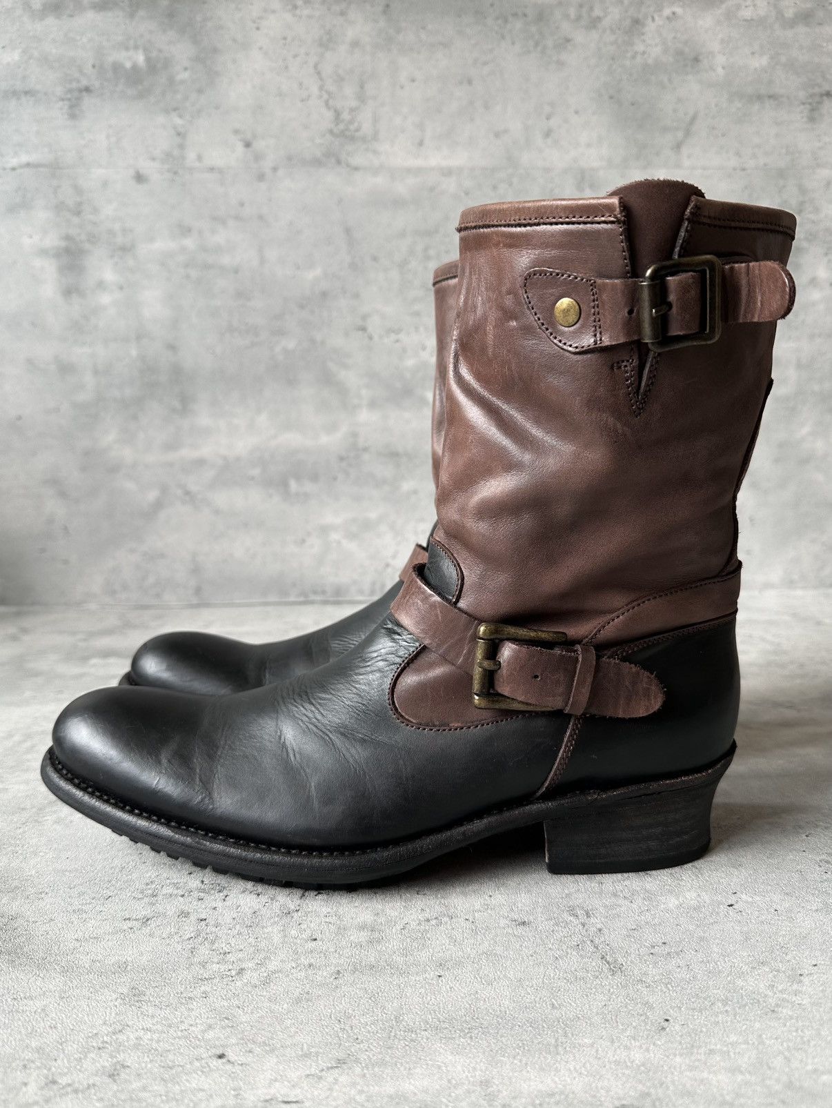 Alfredo Bannister TWO-TONE ENGINEER BOOTS Size US 8 / EU 41 - 2 Thumbnail
