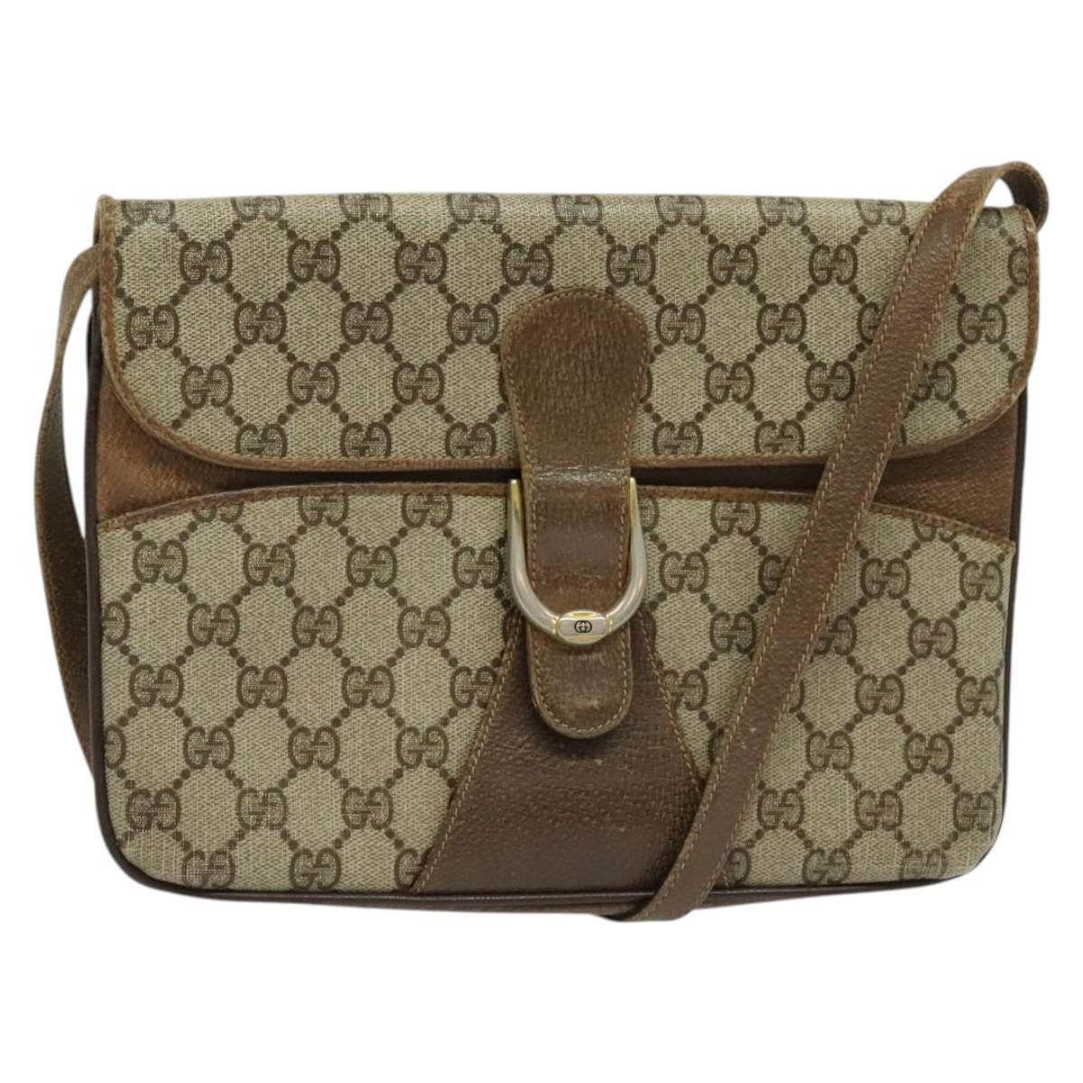 Gucci GUCCI GG Supreme Shoulder Bag Pvc Beige Gold Size ONE SIZE - 1 Thumbnail