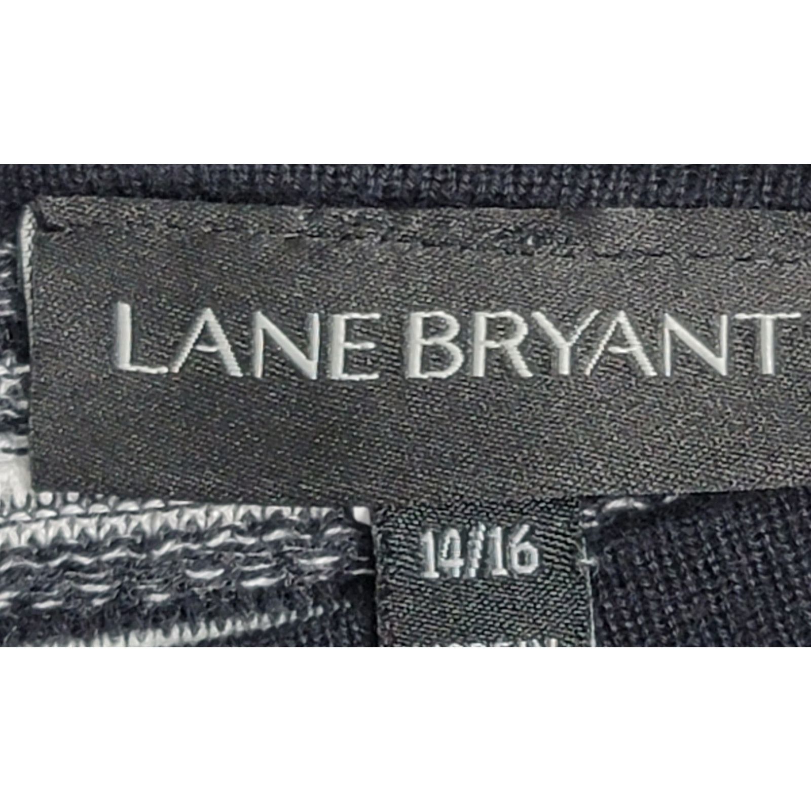 Other Lane Bryant Black Chevron Stripe Double V Sweater 14 16 Size XL / US 12-14 / IT 48-50 - 3 Thumbnail