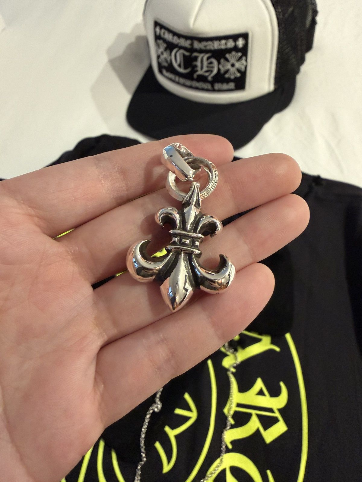 Chrome Hearts Ch fleur pendant Large - new Size ONE SIZE - 1 Thumbnail