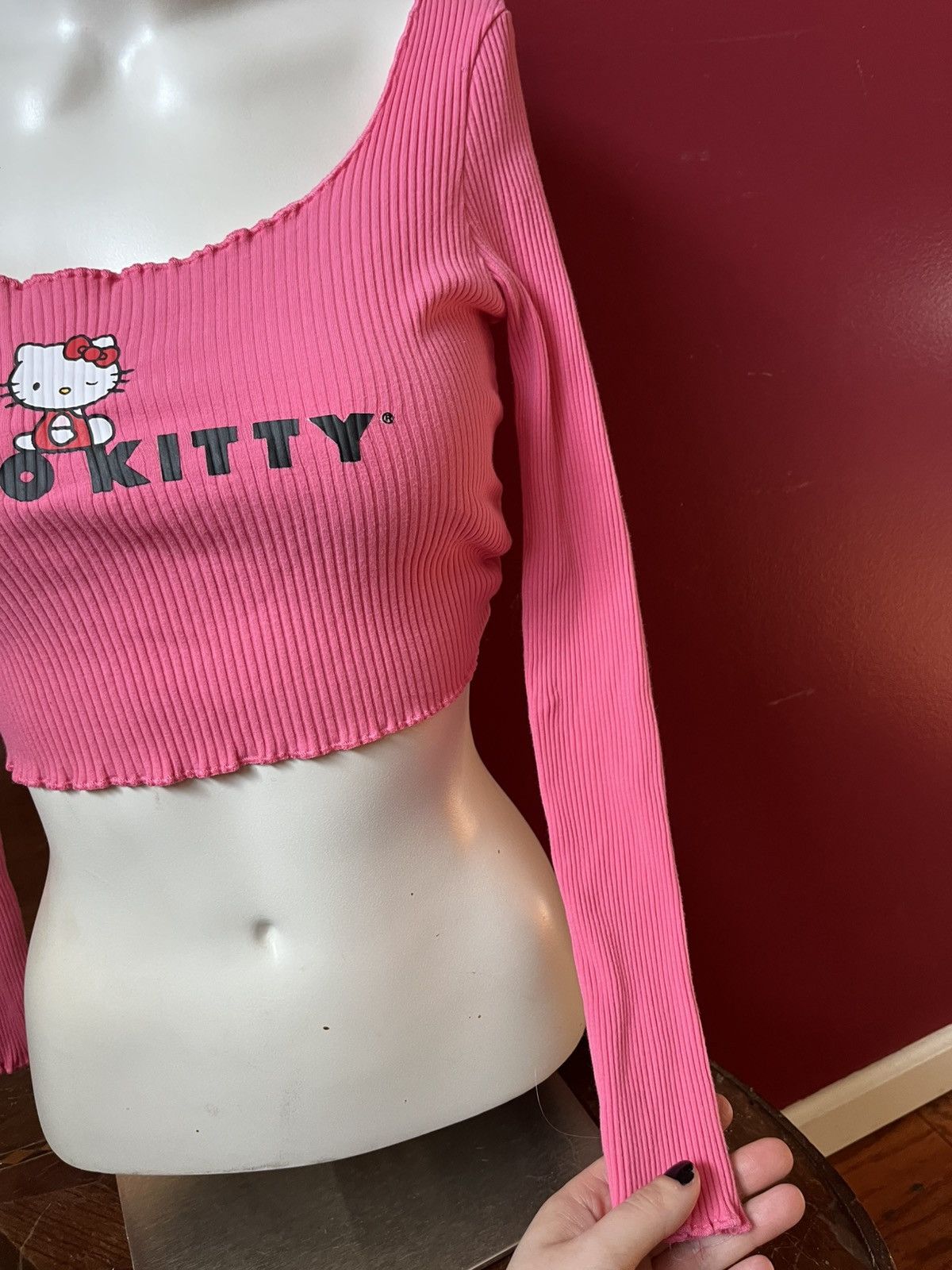 Shein Crop top long sleeves size M SHEIN x Hello Kitty & Friends Size M / US 6-8 / IT 42-44 - 4 Thumbnail