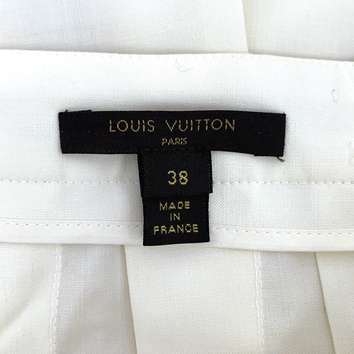 Louis Vuitton Louis Vuitton Beige Beaded Casual Pleated Mini Skirt K26WX Size 27" / US 4 / IT 40 - 5 Thumbnail