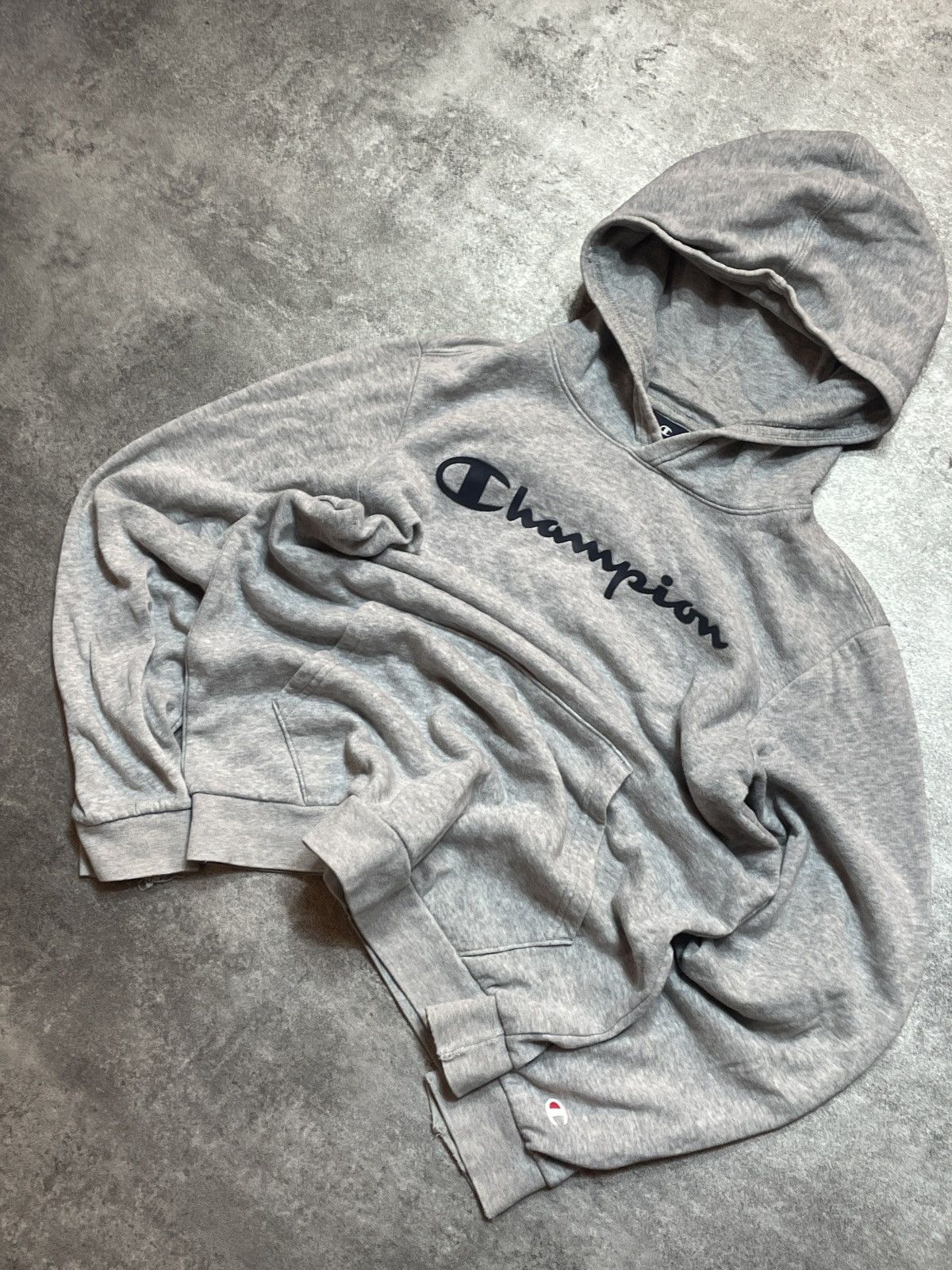 Champion 🔥Offers🔥Champion Hoodie Big Logo Spellout Hype Streetwear Size US XS / EU 42 / 0 - 1 Thumbnail