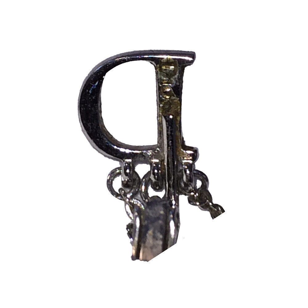 Dior Christian Dior Monogram Dangle Signature Rhinestone Earrings Size ONE SIZE - 6 Thumbnail