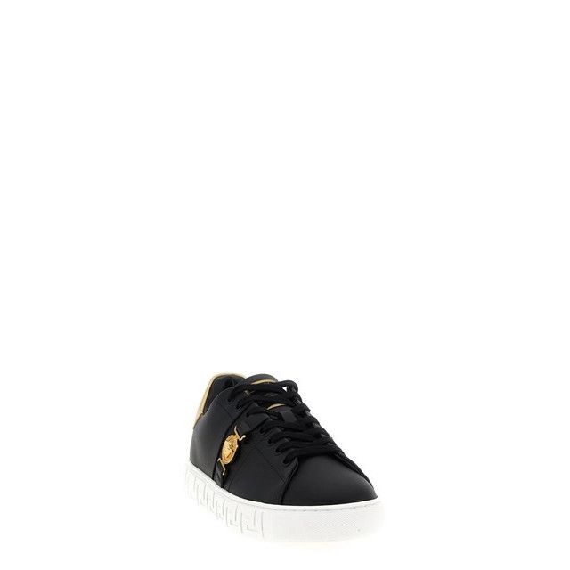 Versace VERSACE Greca Men's Black/Gold Sneakers New & Authentic (Men Size US 11 / EU 44 - 2 Thumbnail