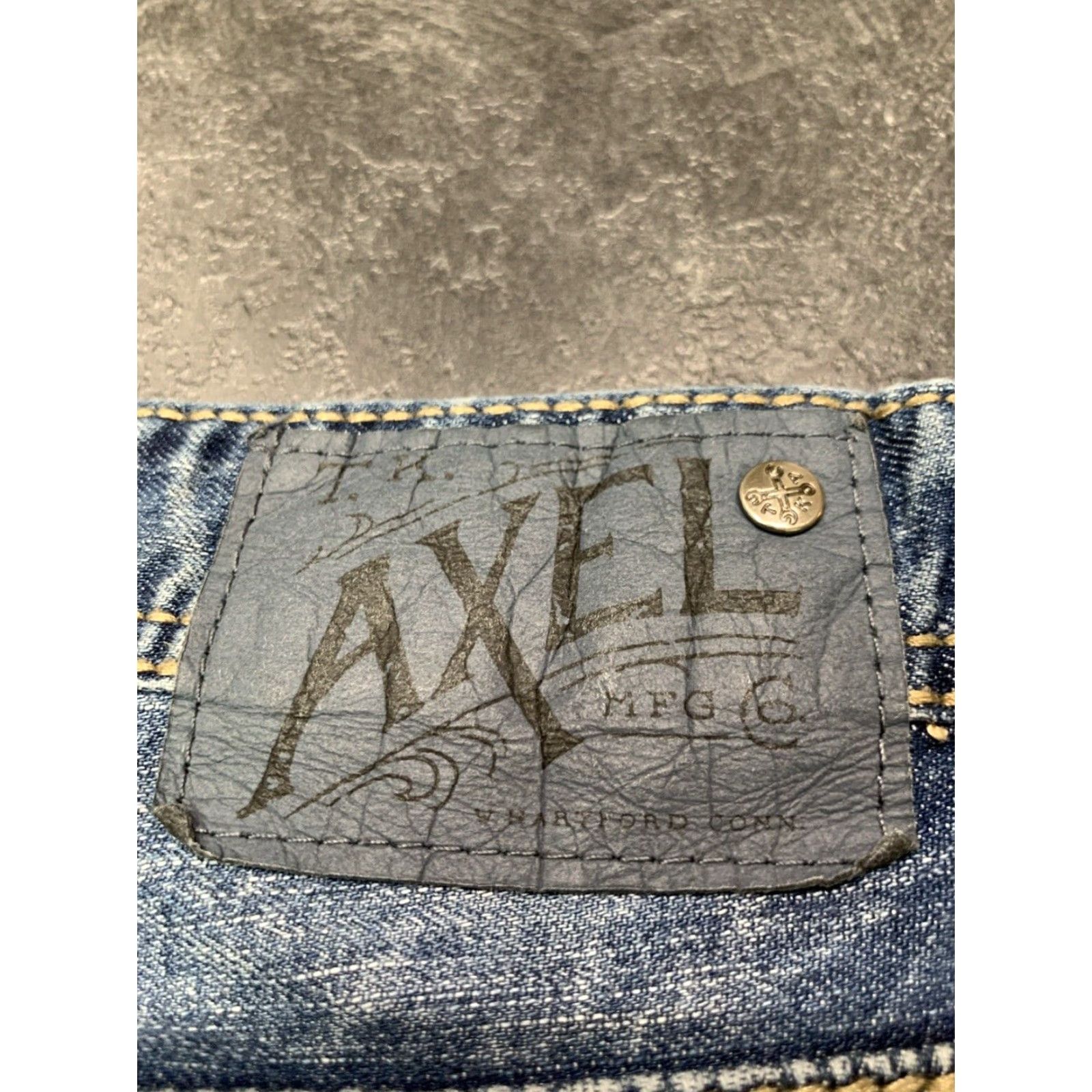 Denime Axel Jeans Mens 34x30 Slim Straight Denim Blue Regular Size US 34 / EU 50 - 4 Thumbnail