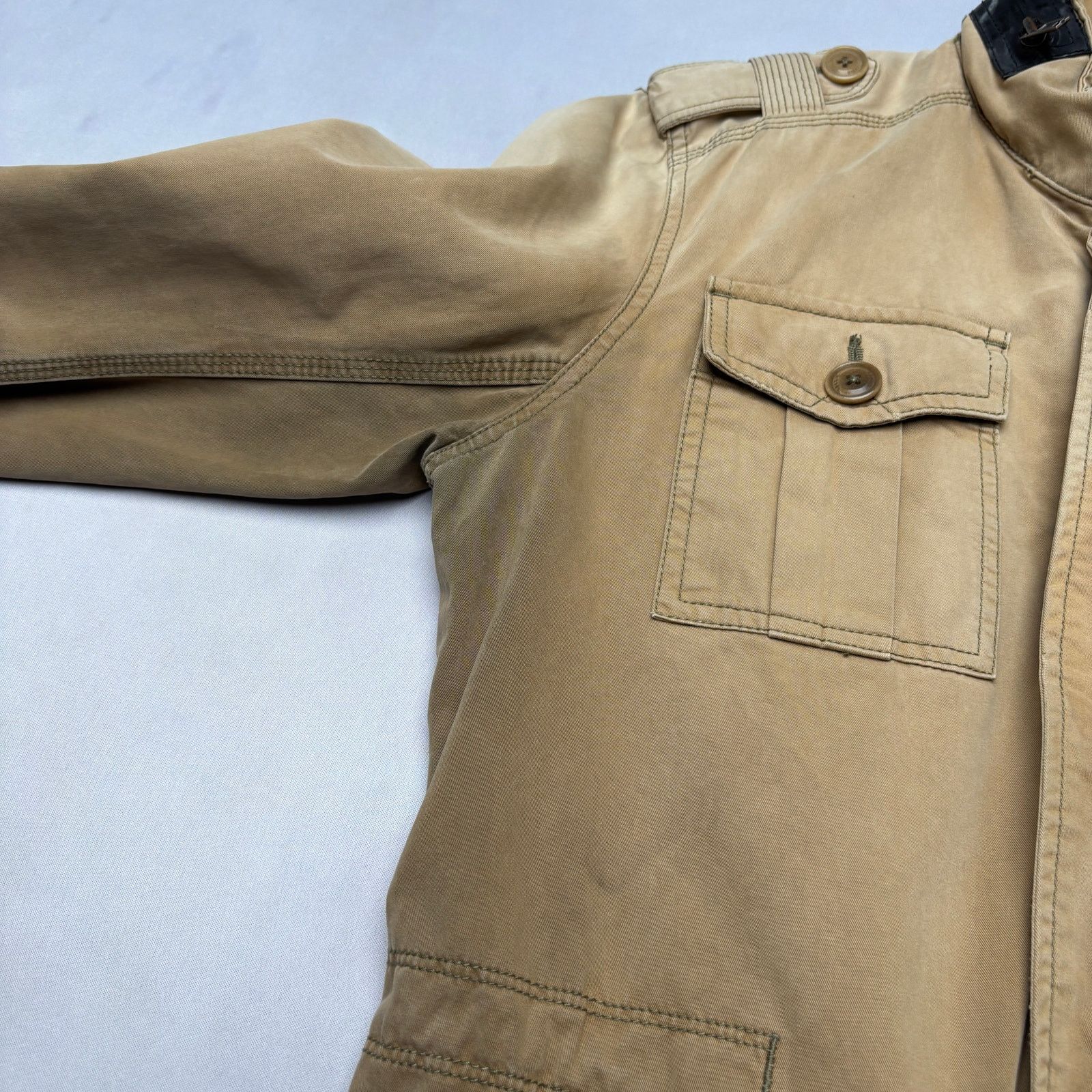 Diesel Vintage Diesel Faded Military Field Jacket Men's Small Y2K Size US S / EU 44-46 / 1 - 12 Thumbnail