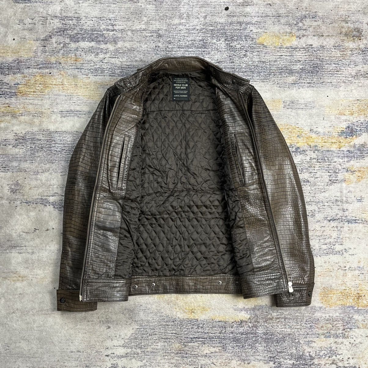 Tornado Mart Nicole crocodile rider leather jacket vkei style Size US M / EU 48-50 / 2 - 8 Thumbnail