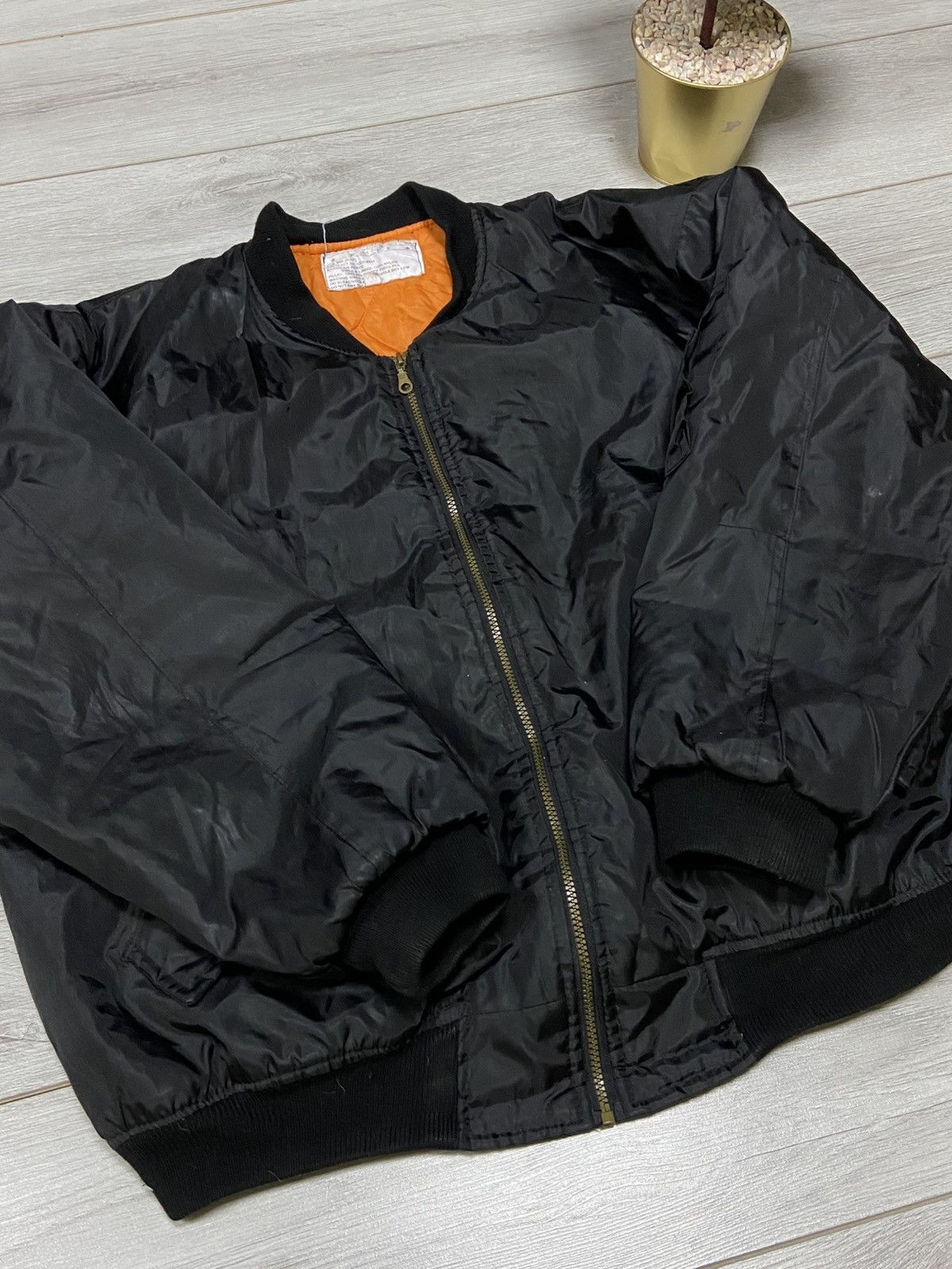 Vintage Ma1 Flyer military Vintage Bomber Jacket double side Size US XXL / EU 58 / 5 - 6 Thumbnail