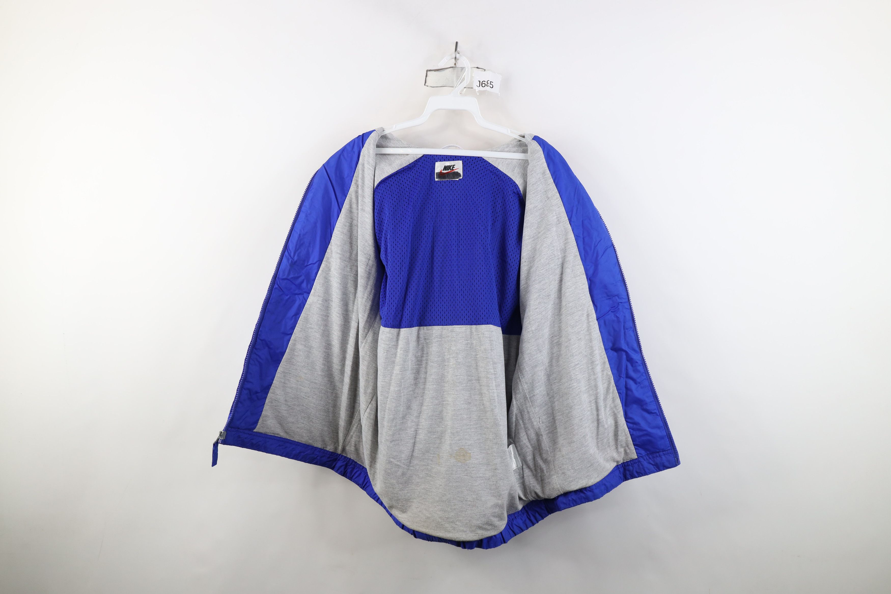 Nike Vintage 90s Nike Swoosh Full Zip Hooded Windbreaker Jacket Size US S / EU 44-46 / 1 - 10 Thumbnail