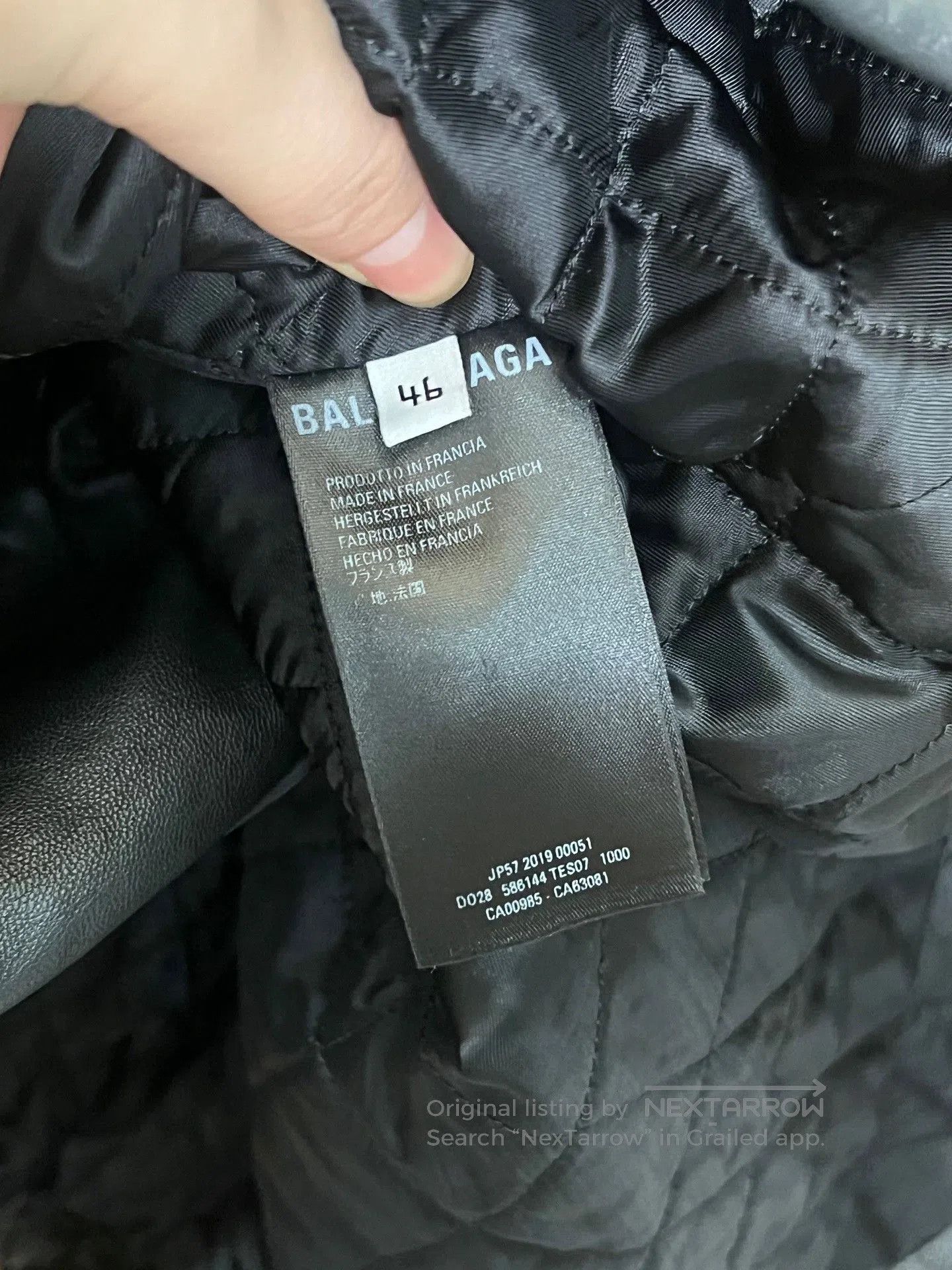 Balenciaga Balenciaga Padded Slogan Leather Jacket. Size US S / EU 44-46 / 1 - 5 Thumbnail