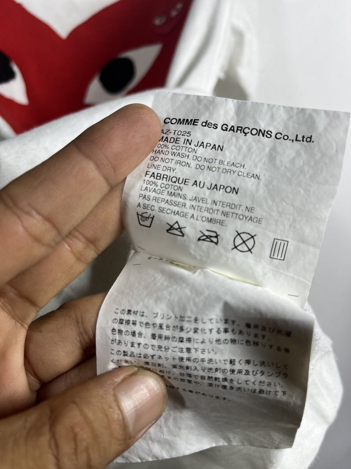 Comme des Garcons Homme Plus Vintage CDG Comme Des Garcons Play Boxy T-shirt Y2K M Size S / US 4 / IT 40 - 6 Thumbnail