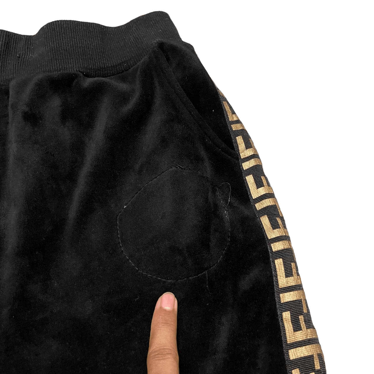 Japanese Brand Vintage Japanese Brand FF Logo Sipe Tape Velvet Sweatpants Size US 32 / EU 48 - 6 Thumbnail