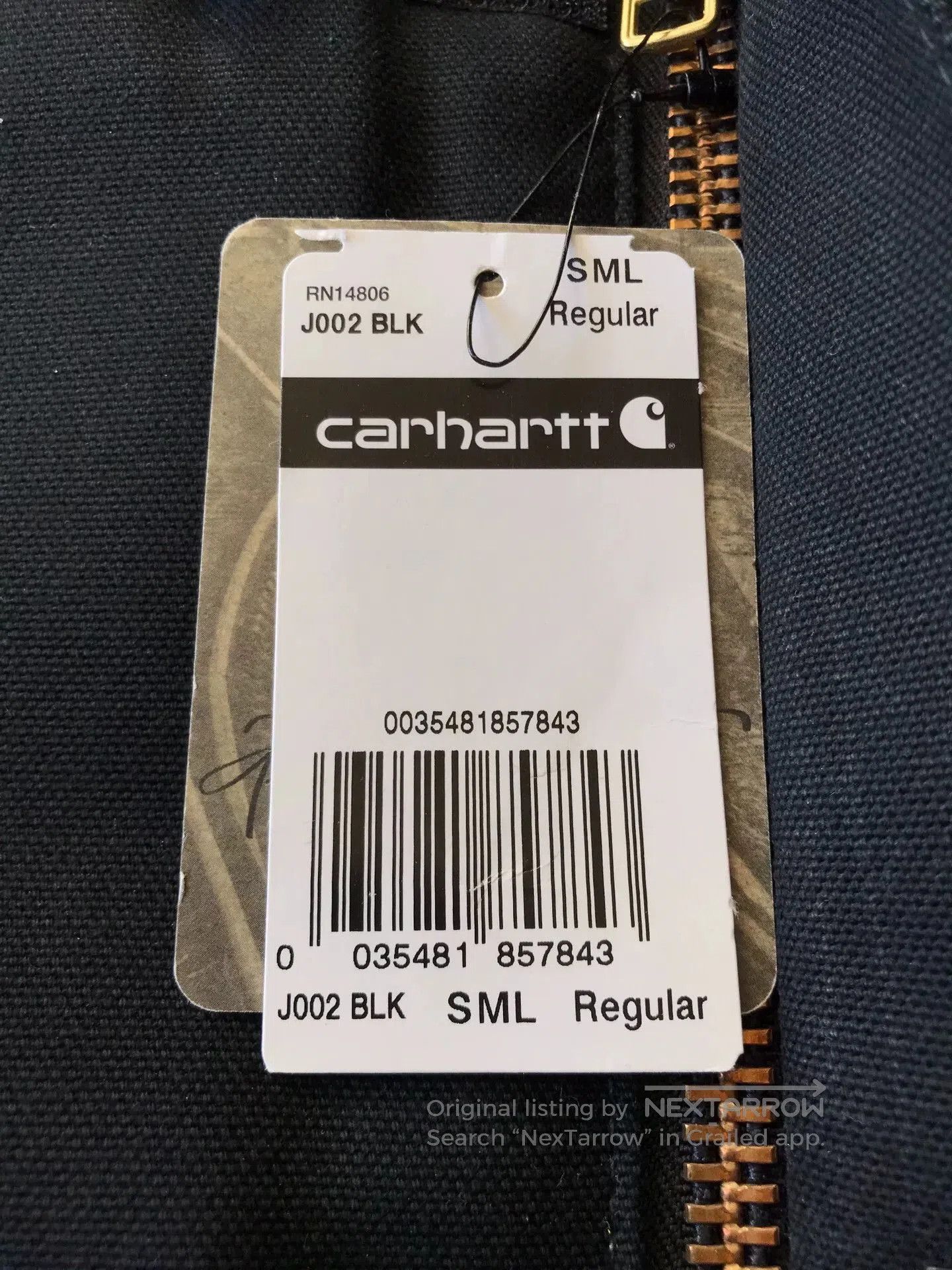 Carhartt Carhartt J002 Canvas Work Jacket. Size US S / EU 44-46 / 1 - 8 Thumbnail