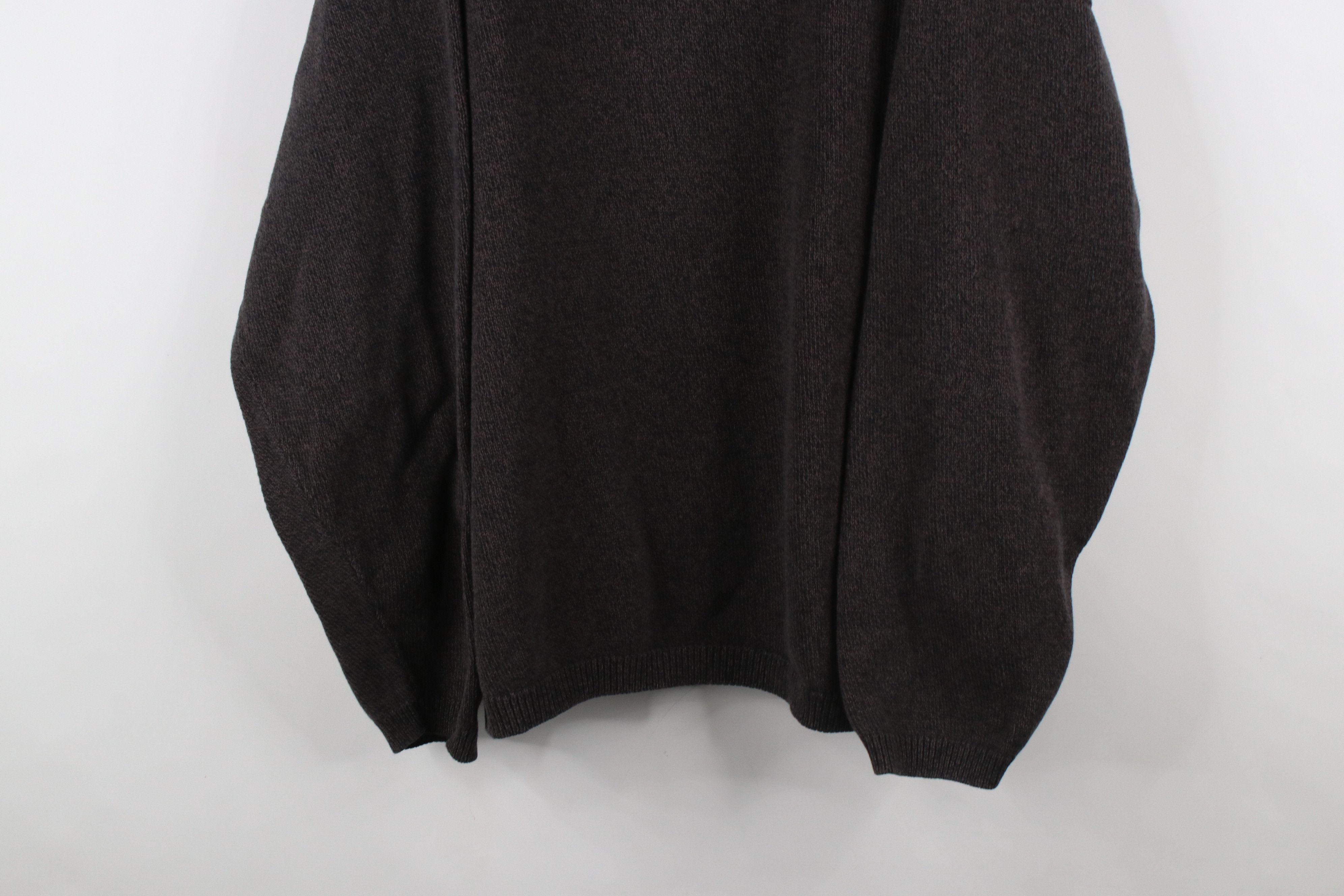 Vintage Vintage 90s Streetwear Cotton Knit Crewneck Sweater Brown Size US XXL / EU 58 / 5 - 3 Thumbnail