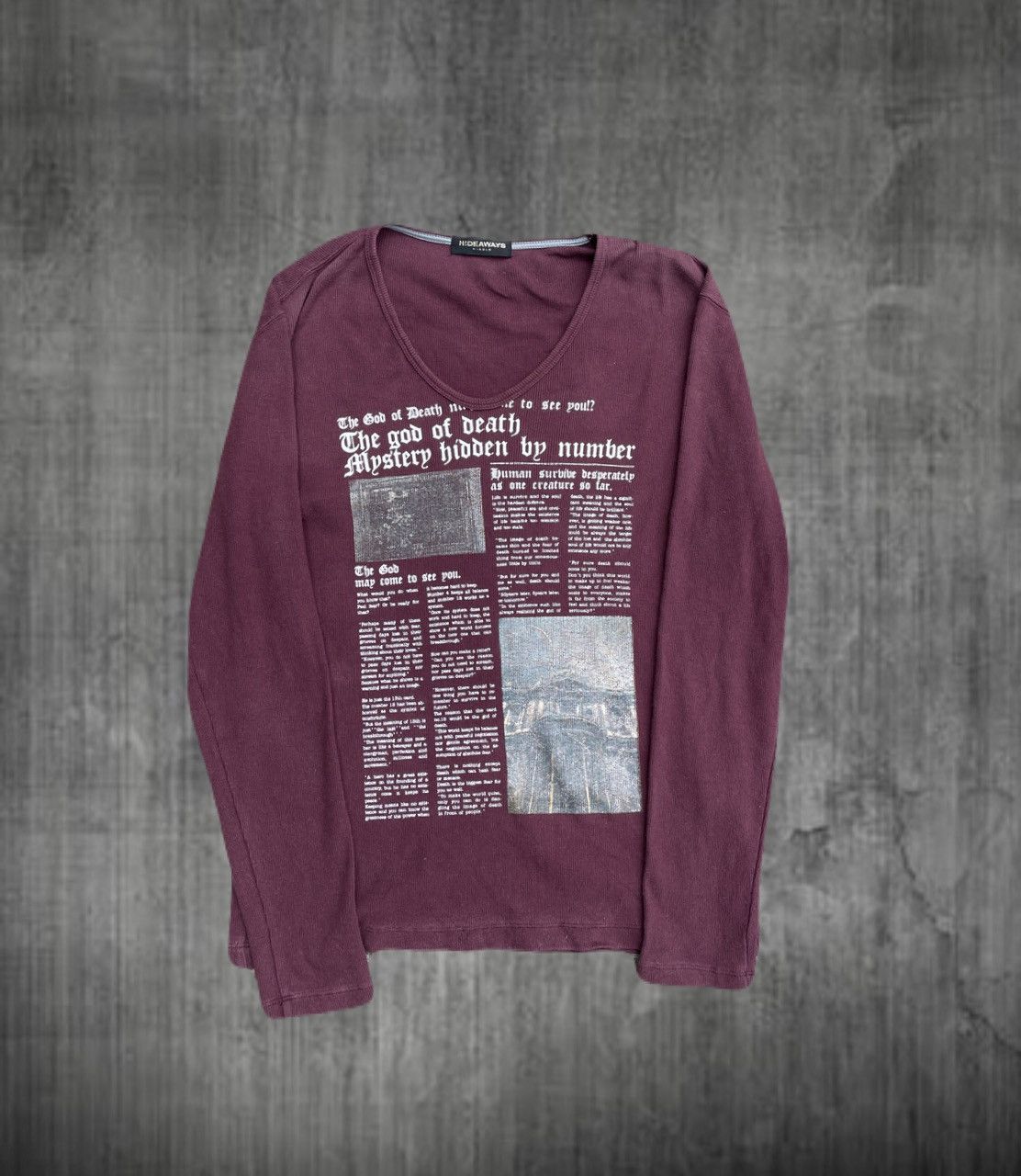 If Six Was Nine 2000s Japanese archive Vkei Poem Long Sleeve Tee Gyaruo Size US S / EU 44-46 / 1 - 1 Thumbnail