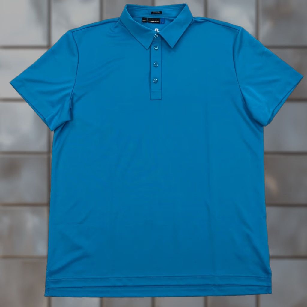 J.Lindeberg J Lindeberg Polo Shirt Men XL Golf Performance Blue Size US XL / EU 56 / 4 - 1 Thumbnail