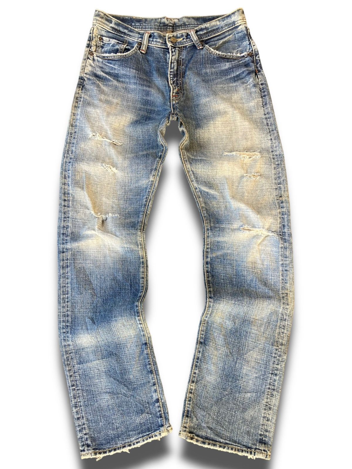 Japanese Brand Vintage 90s Kaihara Japanese Denim Size US 33 - 1 Thumbnail