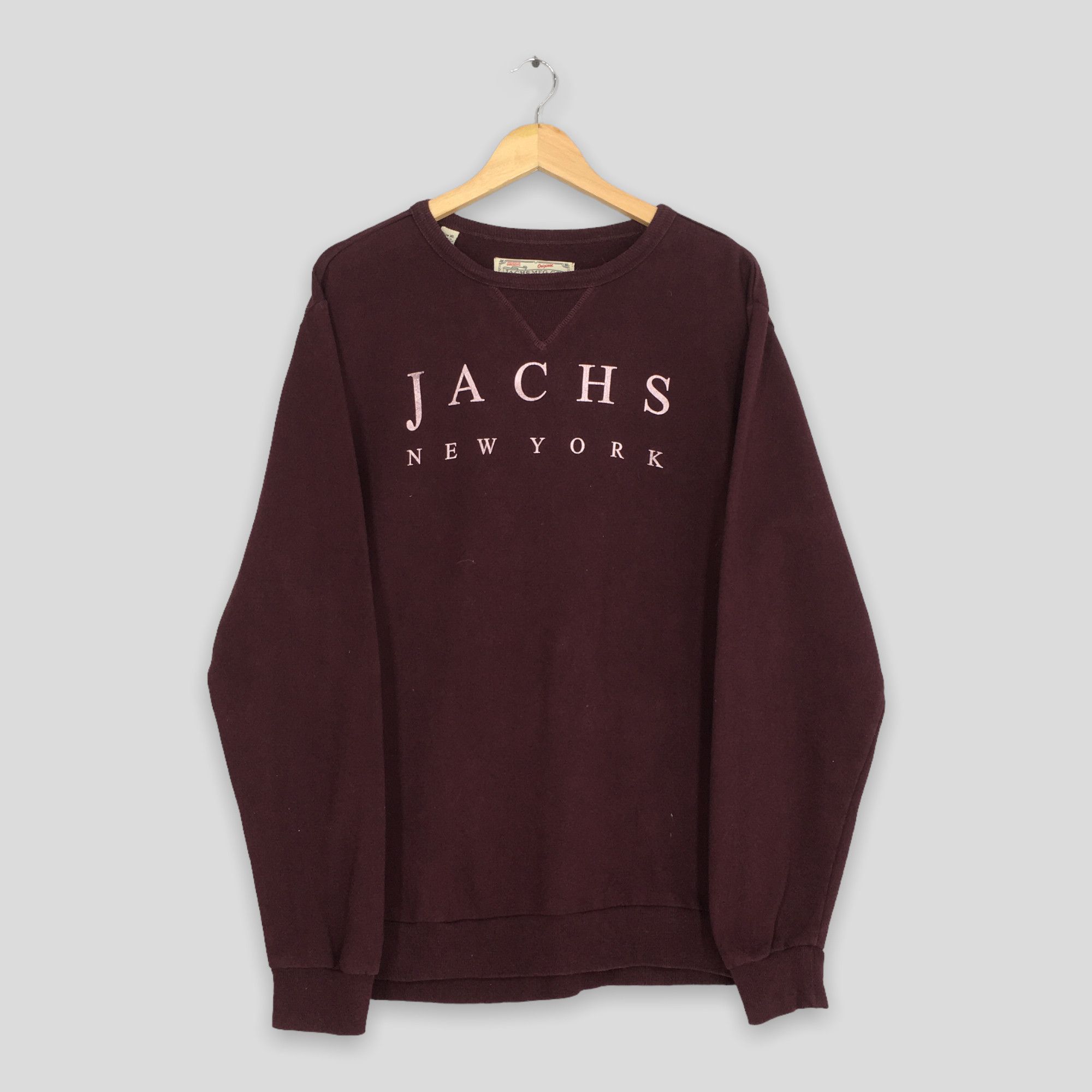 J.A.C.H.S. Mfg. Co. × JACHS NY × Vintage Vintage Jachs New York Maroon Sweatshirt XLarge Size US XL / EU 56 / 4 - 1 Thumbnail