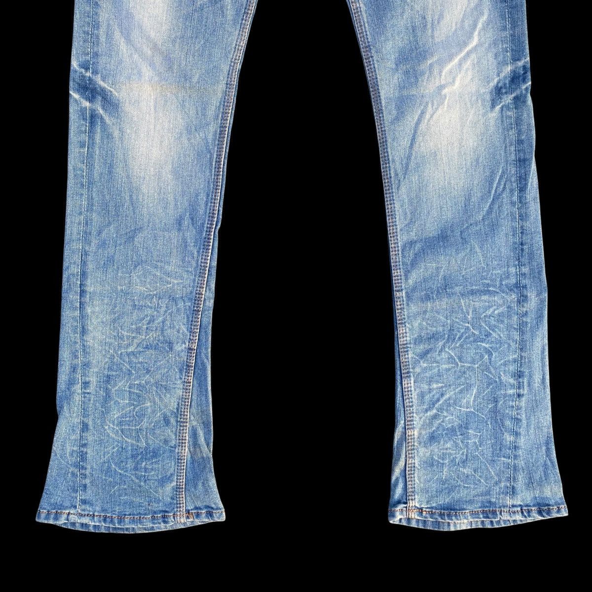 If Six Was Nine × Japanese Brand Flare Nicole Club For Men Blue Stone Zip Denim Jeans Size US 32 / EU 48 - 3 Thumbnail