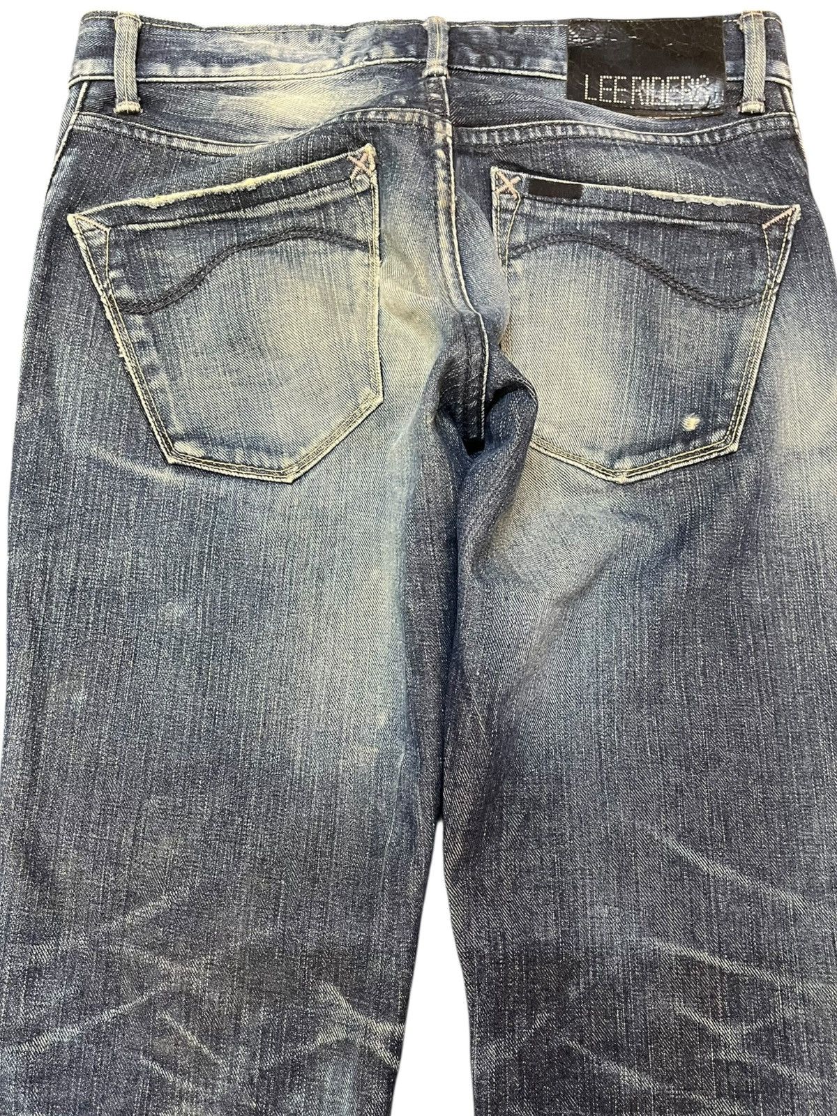 Lee Vintage Lee Riders Faded Honeycomb Distressed Denim Size US 30 / EU 46 - 8 Thumbnail